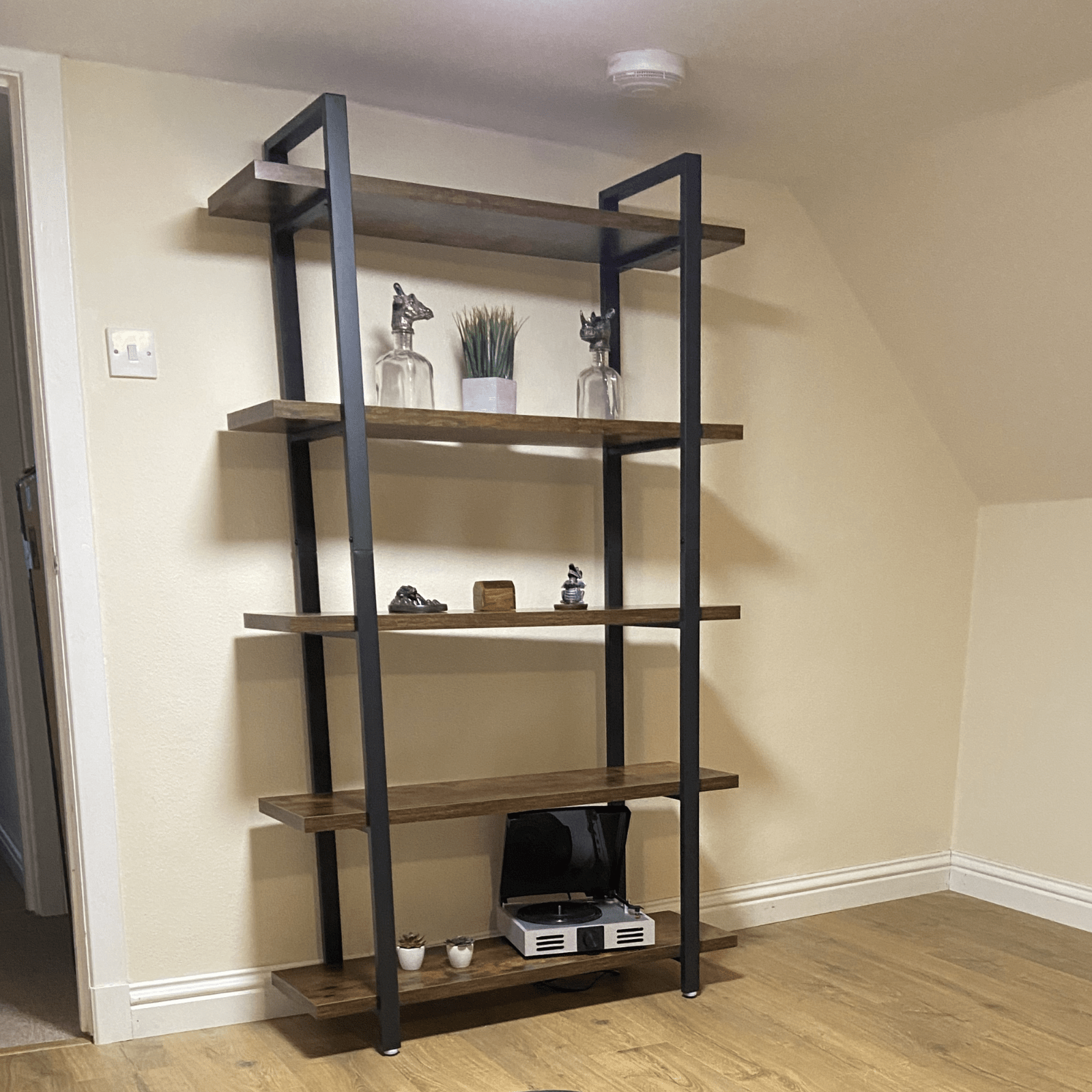 Large Industrial Bookcase Wood Vintage Heavy Duty Storage Unit Display Bookshelf - Home and Garden Furniture Shop - rustic - furniture