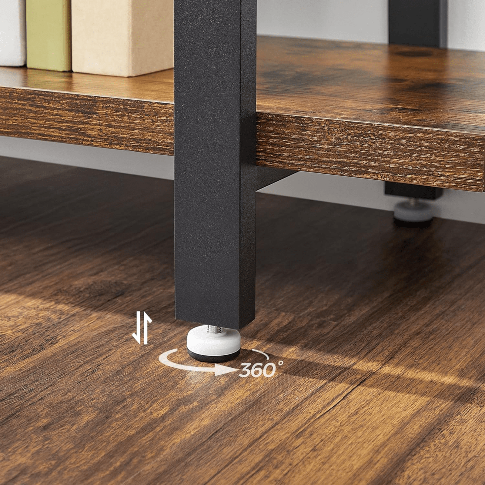 Large Industrial Bookcase Wood Vintage Heavy Duty Storage Unit Display Bookshelf - Home and Garden Furniture Shop - rustic - furniture