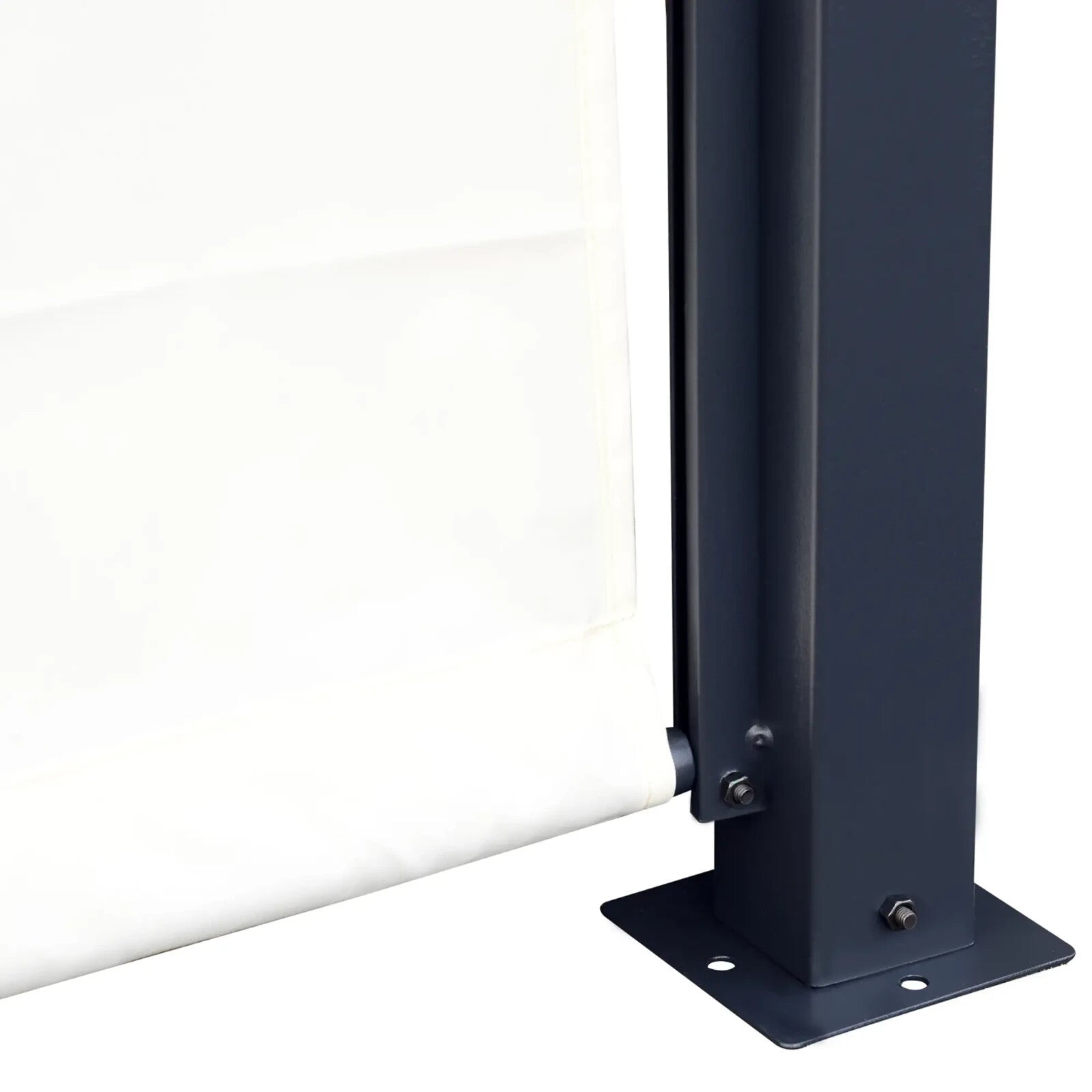 Large Metal Garden Pergola 3x3m Retractable Sun Shade Patio Garden Gazebo Canopy - Home and Garden Furniture Shop - rustic - furniture