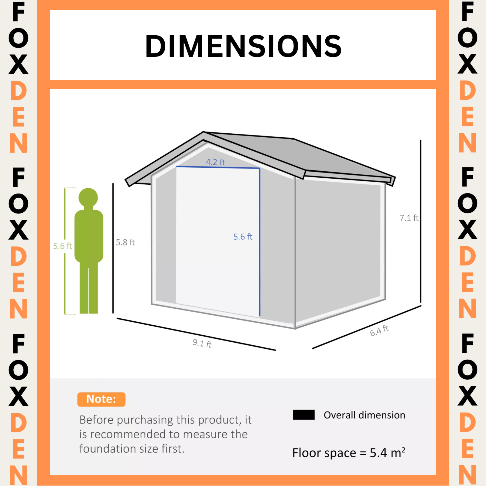 Large Metal Garden Shed 9 x 6ft Wood Effect Tool Storage Sliding Door with Lock - Home and Garden Furniture Shop - rustic - furniture