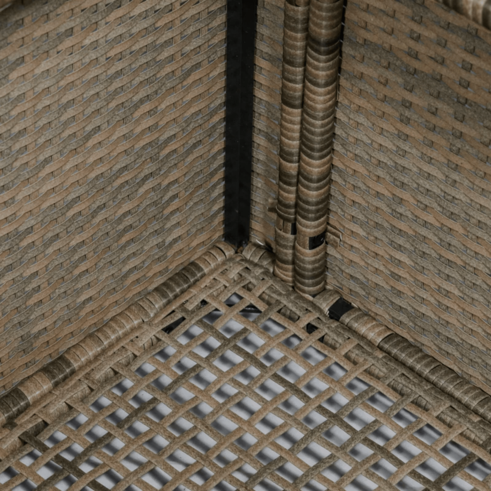 Large Patio Rattan Corner Sofa Set Garden Furniture Side Table Cushion 12 Seater - Home and Garden Furniture Shop - rustic - furniture