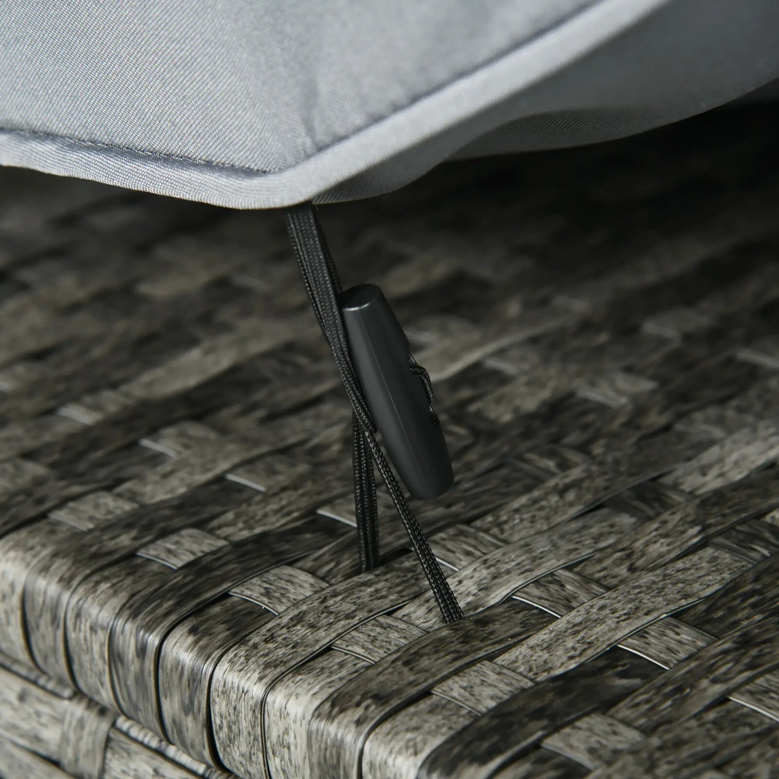 Large Patio Rattan Sofa Garden Furniture Set Armchairs Footstools Fire Pit Table - Home and Garden Furniture Shop - rustic - furniture