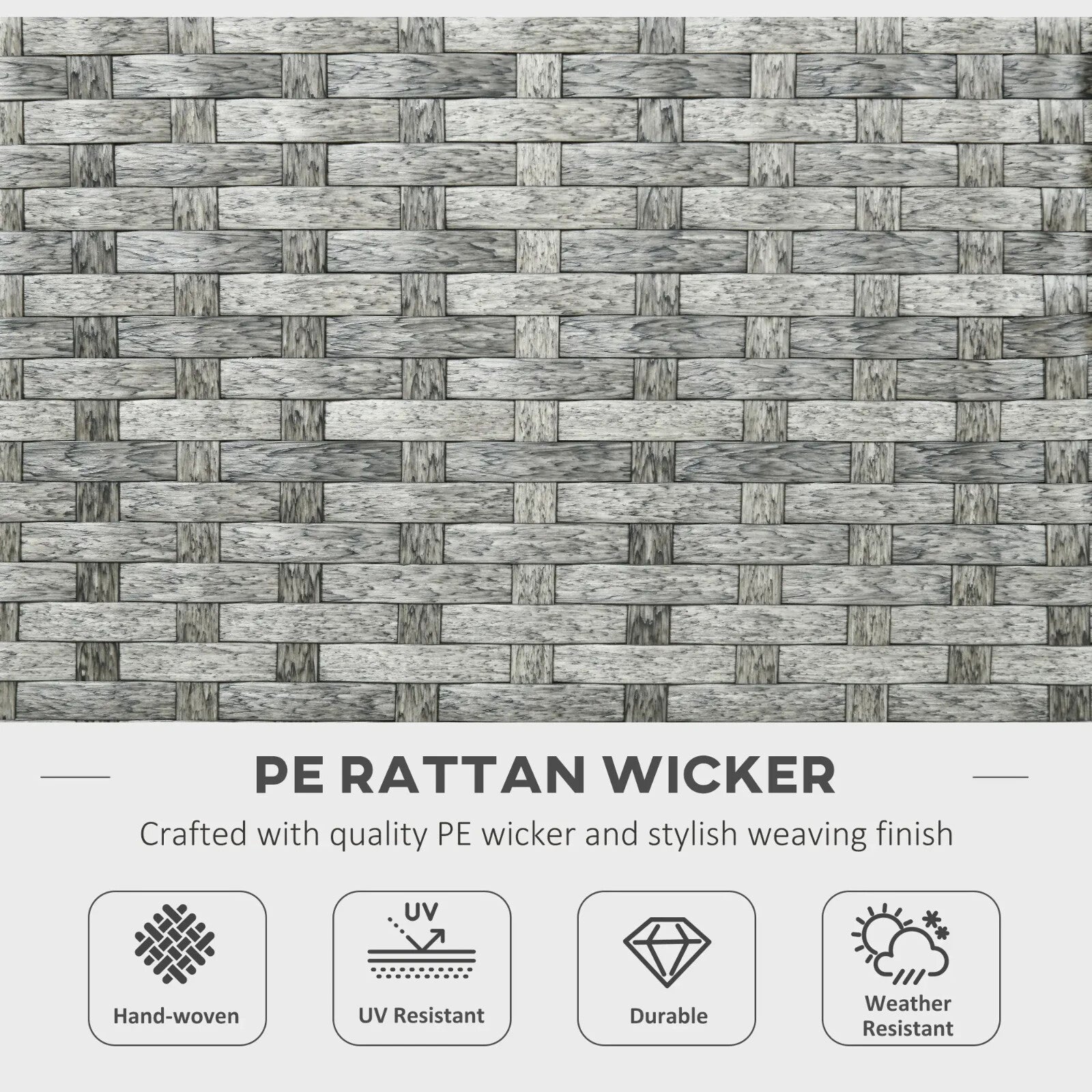 Large Patio Rattan Sofa Garden Furniture Set Armchairs Footstools Fire Pit Table - Home and Garden Furniture Shop - rustic - furniture