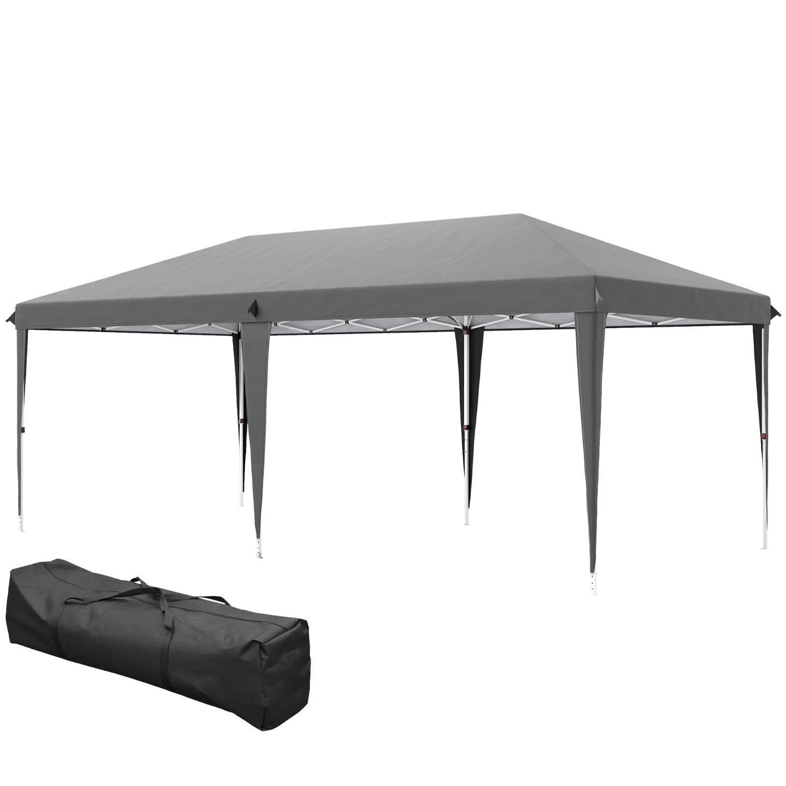 Large Pop Up Gazebo Patio Party Event Heavy Duty Marquee 6 x 3m Canopy Sun Shade - Home and Garden Furniture Shop - rustic - furniture