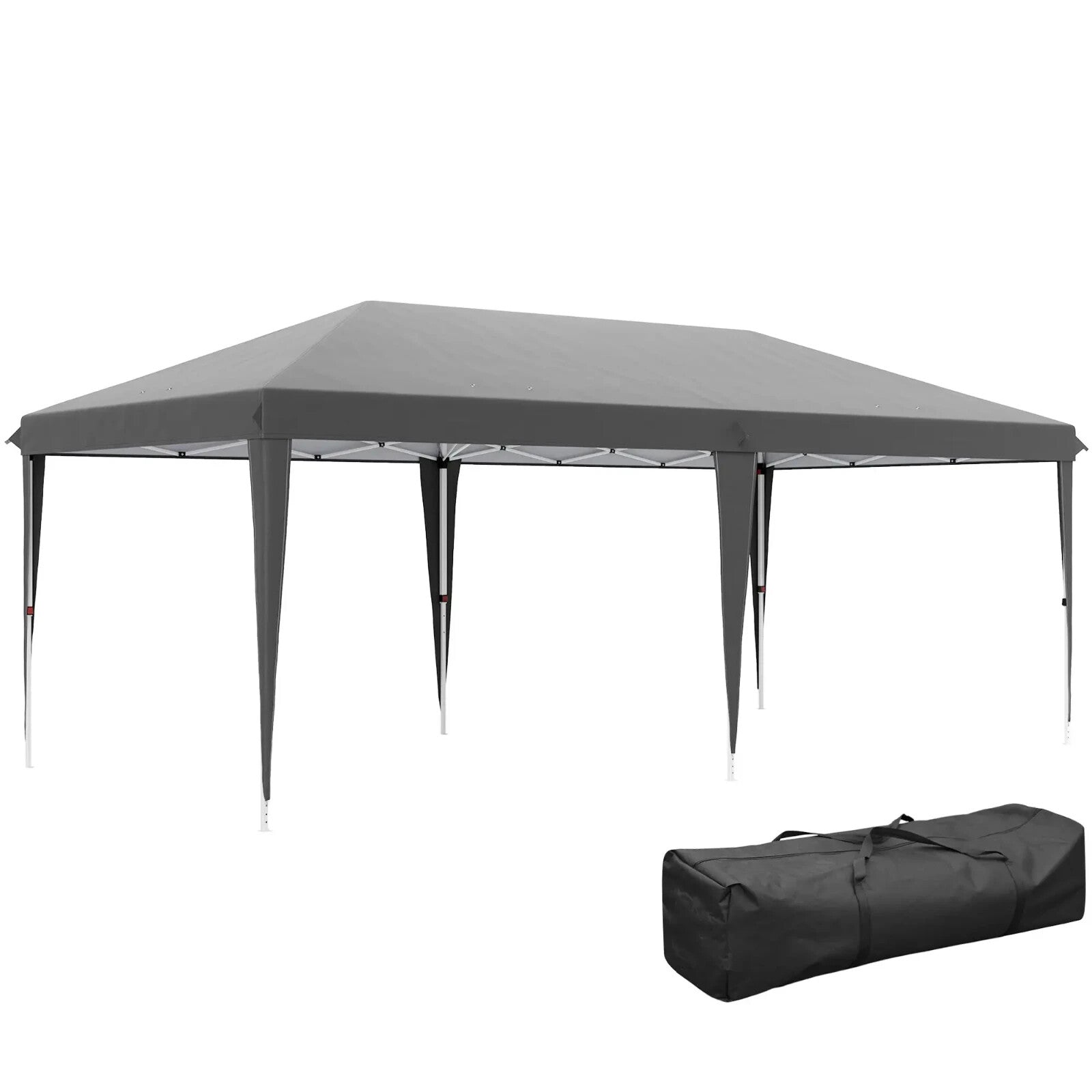 Large Pop Up Gazebo Patio Party Event Heavy Duty Marquee 6 x 3m Canopy Sun Shade - Home and Garden Furniture Shop - rustic - furniture