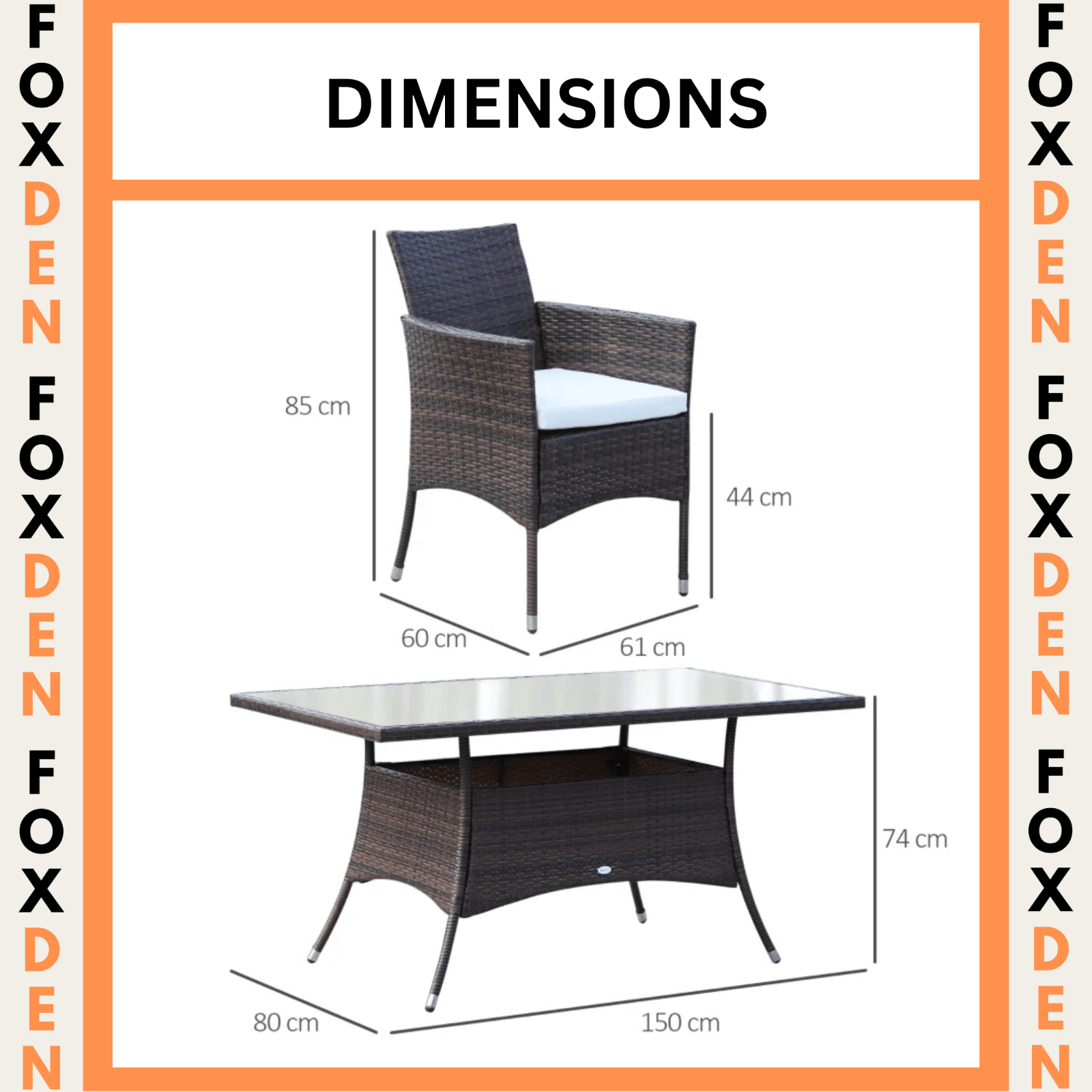 Large Rattan Dining Table and Chairs Set 6 Seater Patio Garden Furniture Seating - Home and Garden Furniture Shop - rustic - furniture