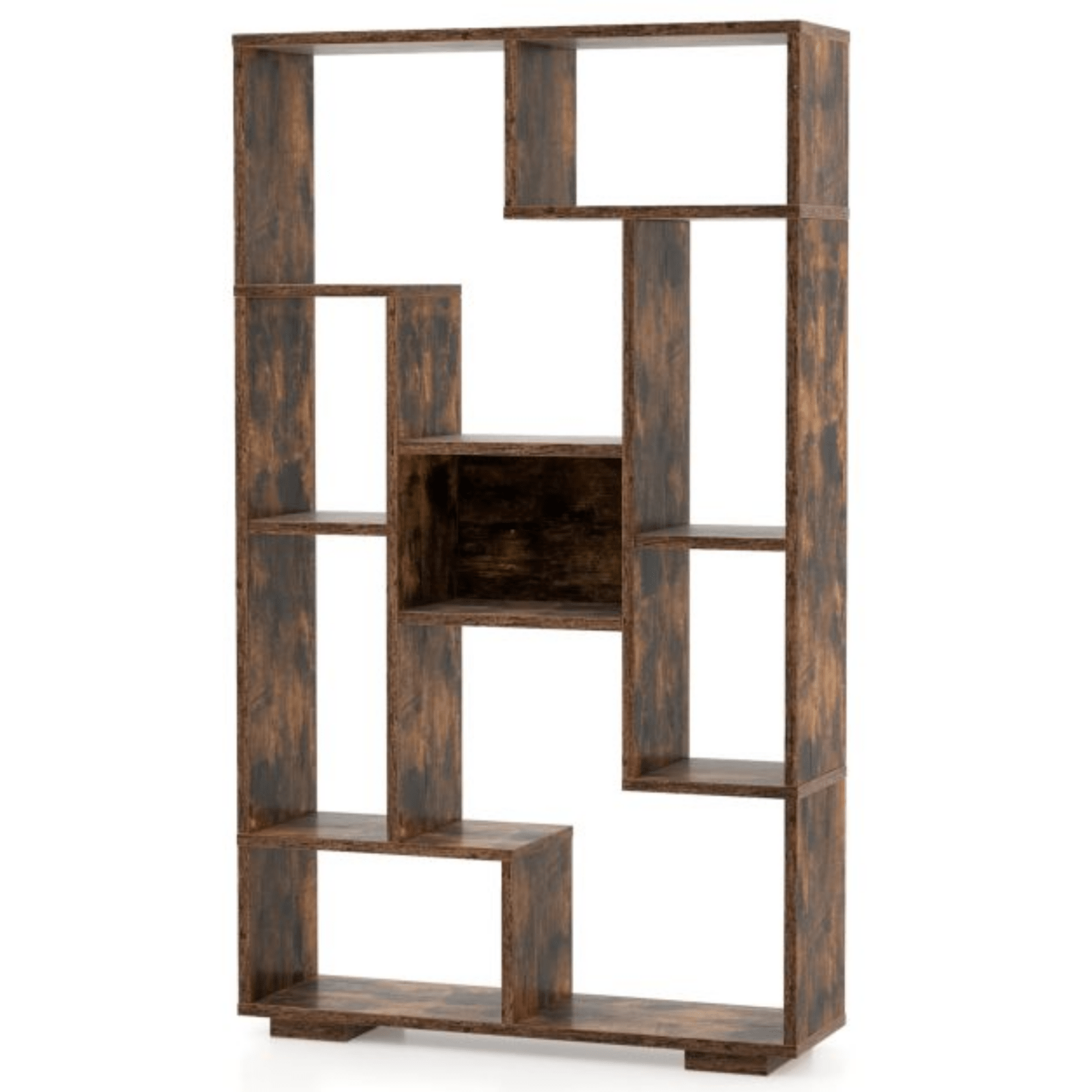 Large Rustic Bookcase Cube Storage Living Room Tall Bookshelf Organiser Unit NEW - Home and Garden Furniture Shop - #rustic - furniture#