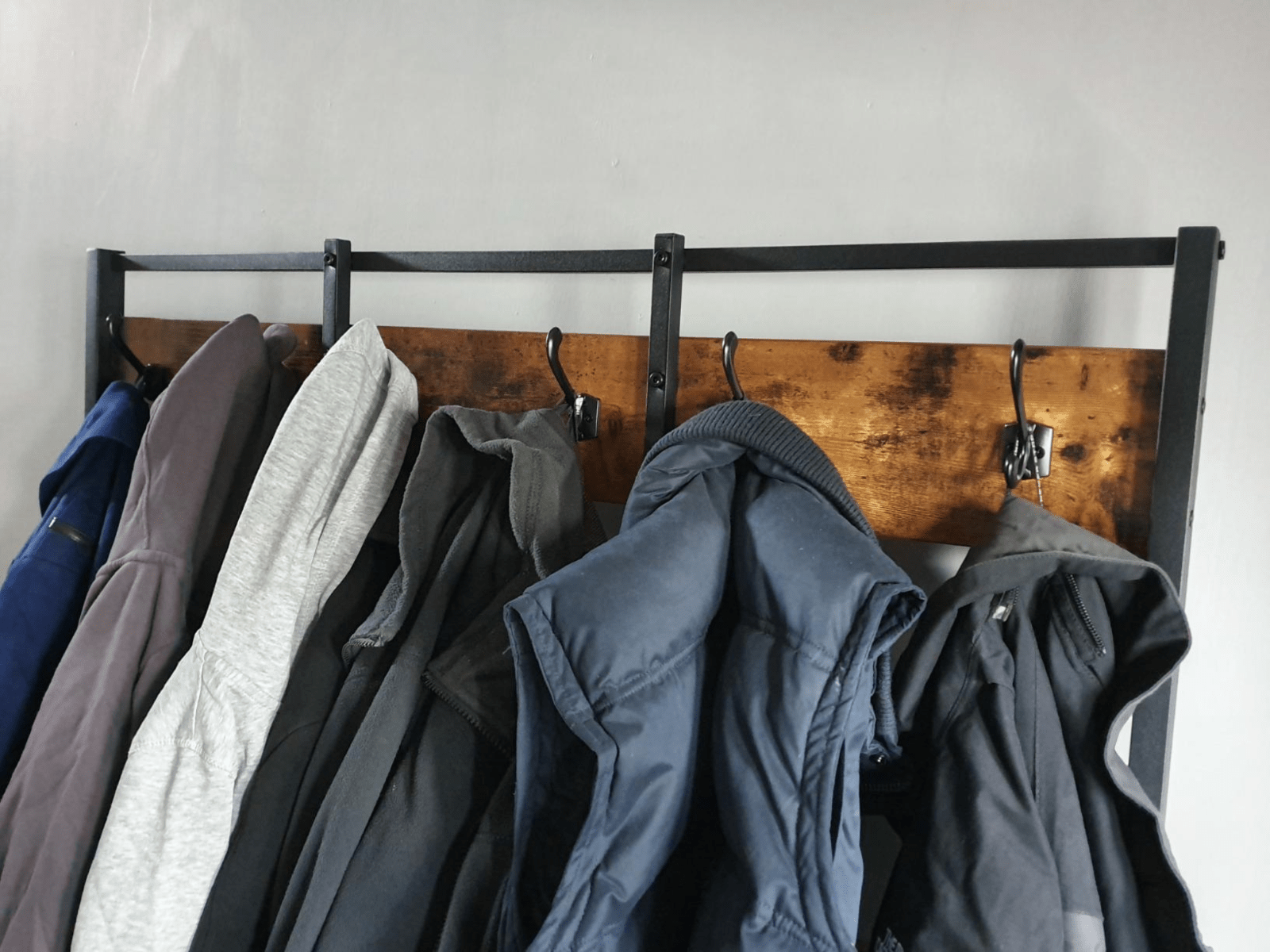 Large Rustic Coat Rack With Seat Entryway Shoe Rack Hall Tree Shoe Bench Shelves - Home and Garden Furniture Shop - rustic - furniture