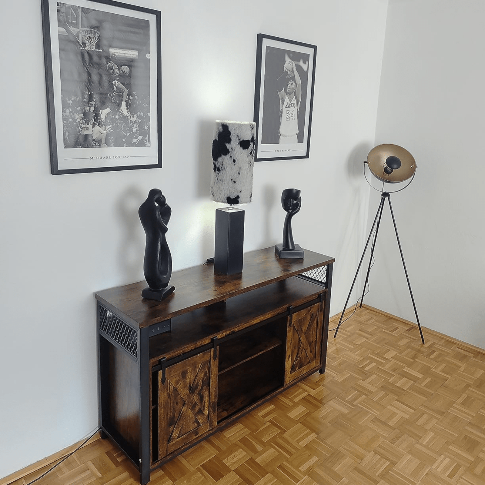 Large Rustic TV Stand Cabinet TV Unit Storage Media Center Living Room Furniture - Home and Garden Furniture Shop - rustic - furniture