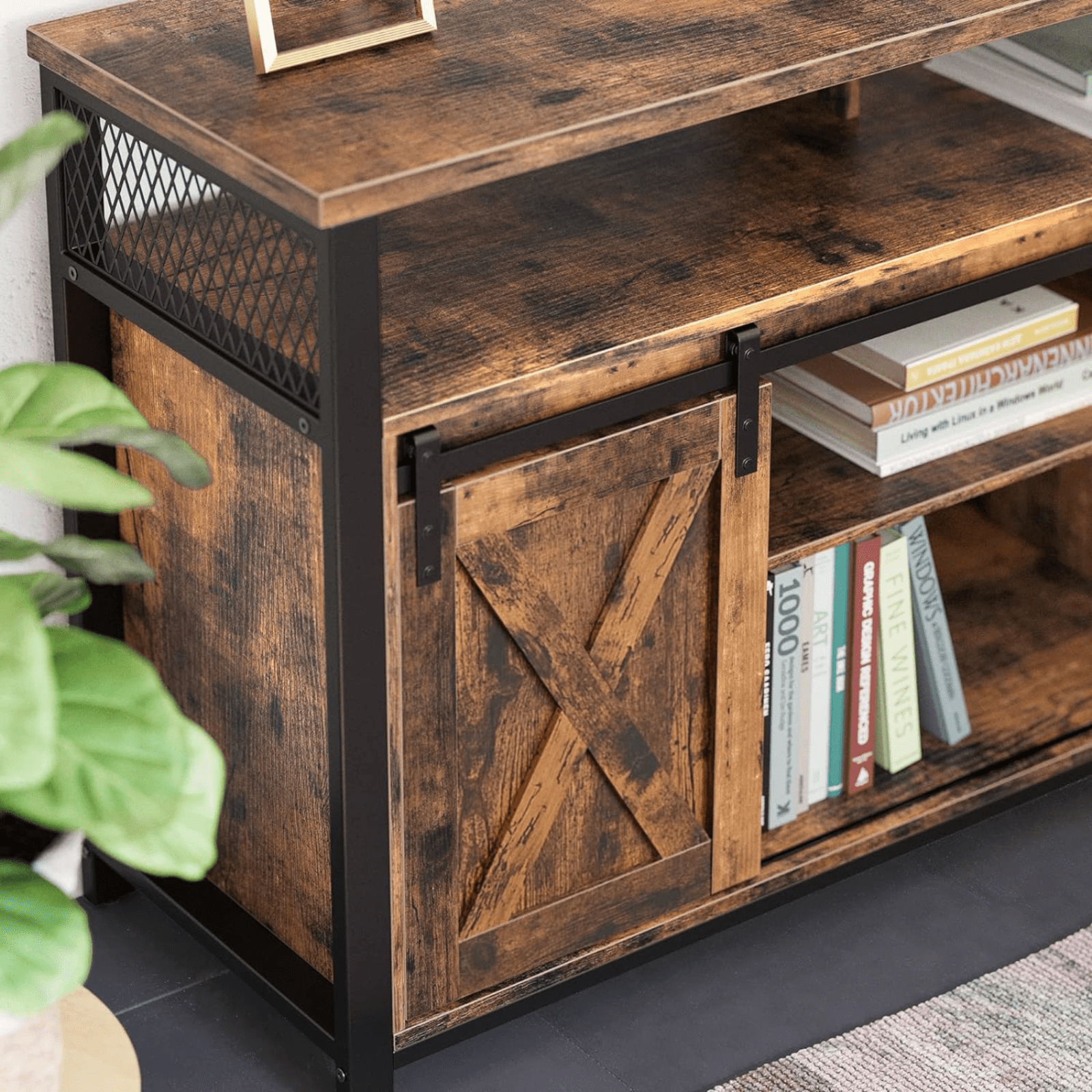 Large Rustic TV Stand Cabinet TV Unit Storage Media Center Living Room Furniture - Home and Garden Furniture Shop - rustic - furniture
