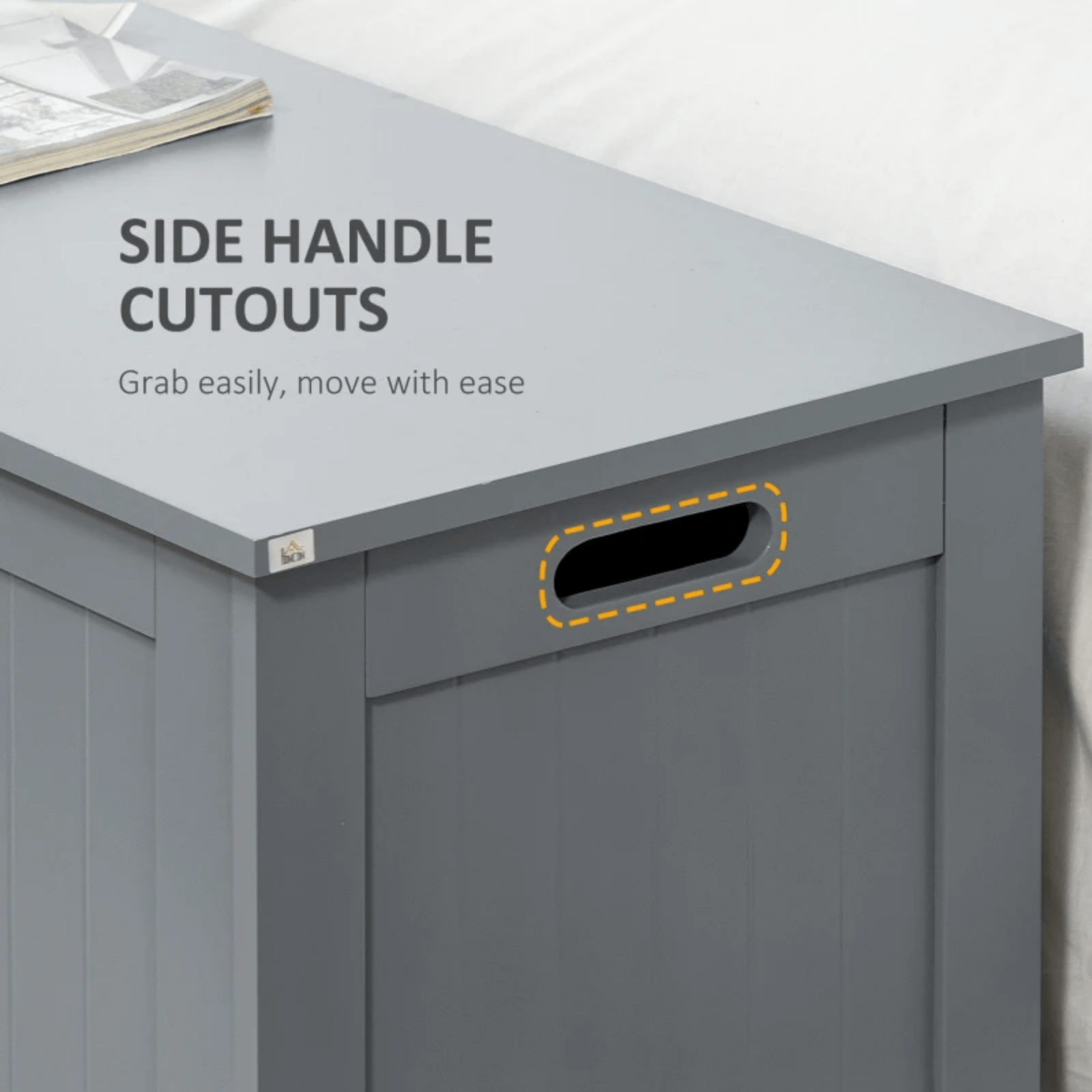 Large Storage Box Toy Chest Window Seat Bedroom Bed End Seat Ottomon Safety Lid - Home and Garden Furniture Shop - rustic - furniture