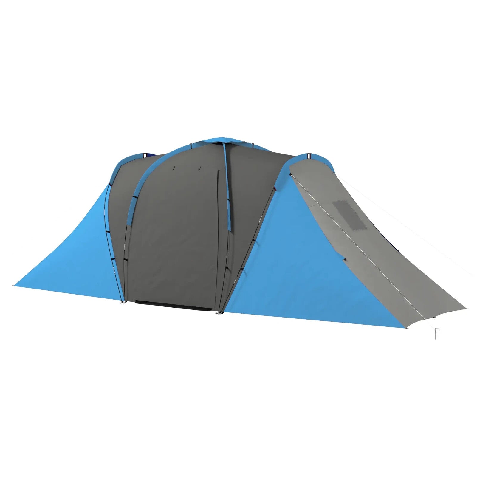 Large Tunnel Camping Tent with 2 Bedrooms Living Area 2000mm Waterproof 4–6 Man - Home and Garden Furniture Shop - rustic - furniture