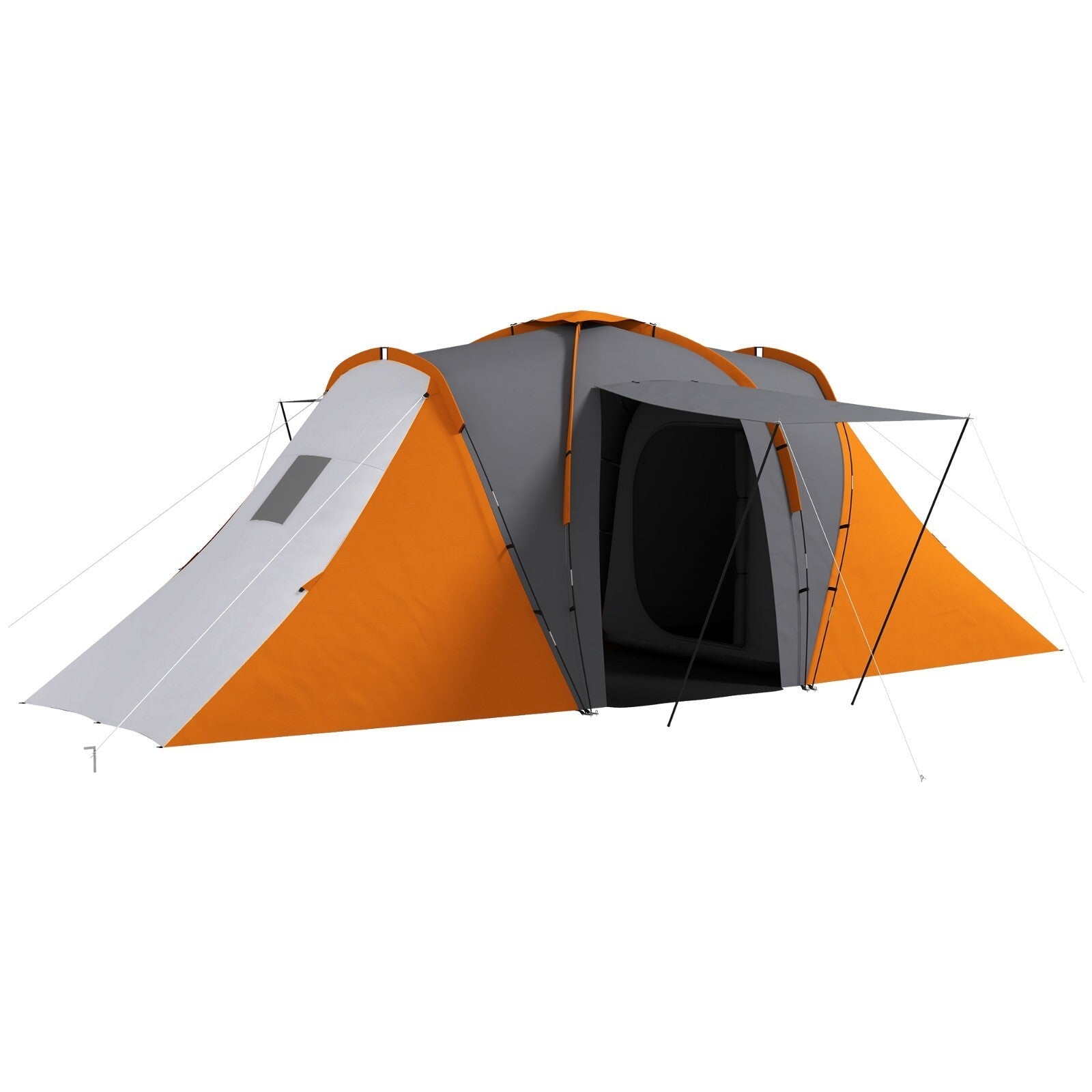 Large Tunnel Camping Tent with 2 Bedrooms Living Area 2000mm Waterproof 4–6 Man - Home and Garden Furniture Shop - rustic - furniture