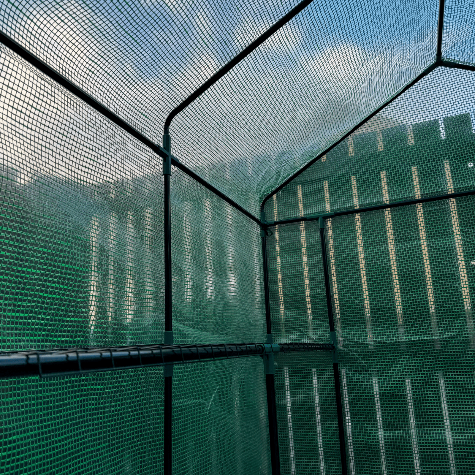 Large Walk In Greenhouse PVC Frame Shelves Reinforced Garden Plant Grow Nursery - Home and Garden Furniture Shop - rustic - furniture