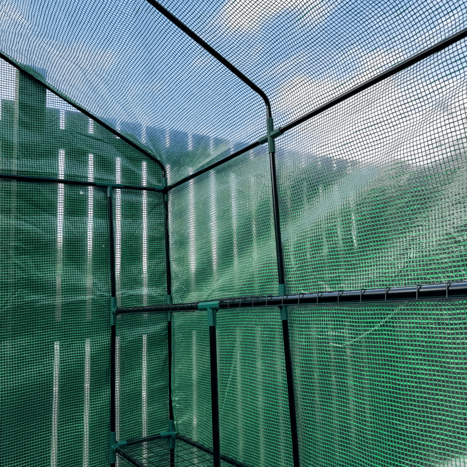 Large Walk In Greenhouse PVC Frame Shelves Reinforced Garden Plant Grow Nursery - Home and Garden Furniture Shop - rustic - furniture