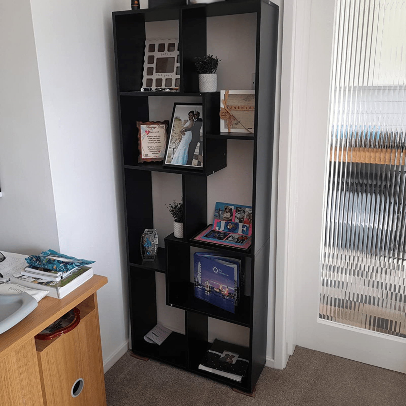 Large Wooden Bookcase Room Divider Tall Bookshelf Storage Display Shelving Unit - Home and Garden Furniture Shop - rustic - furniture