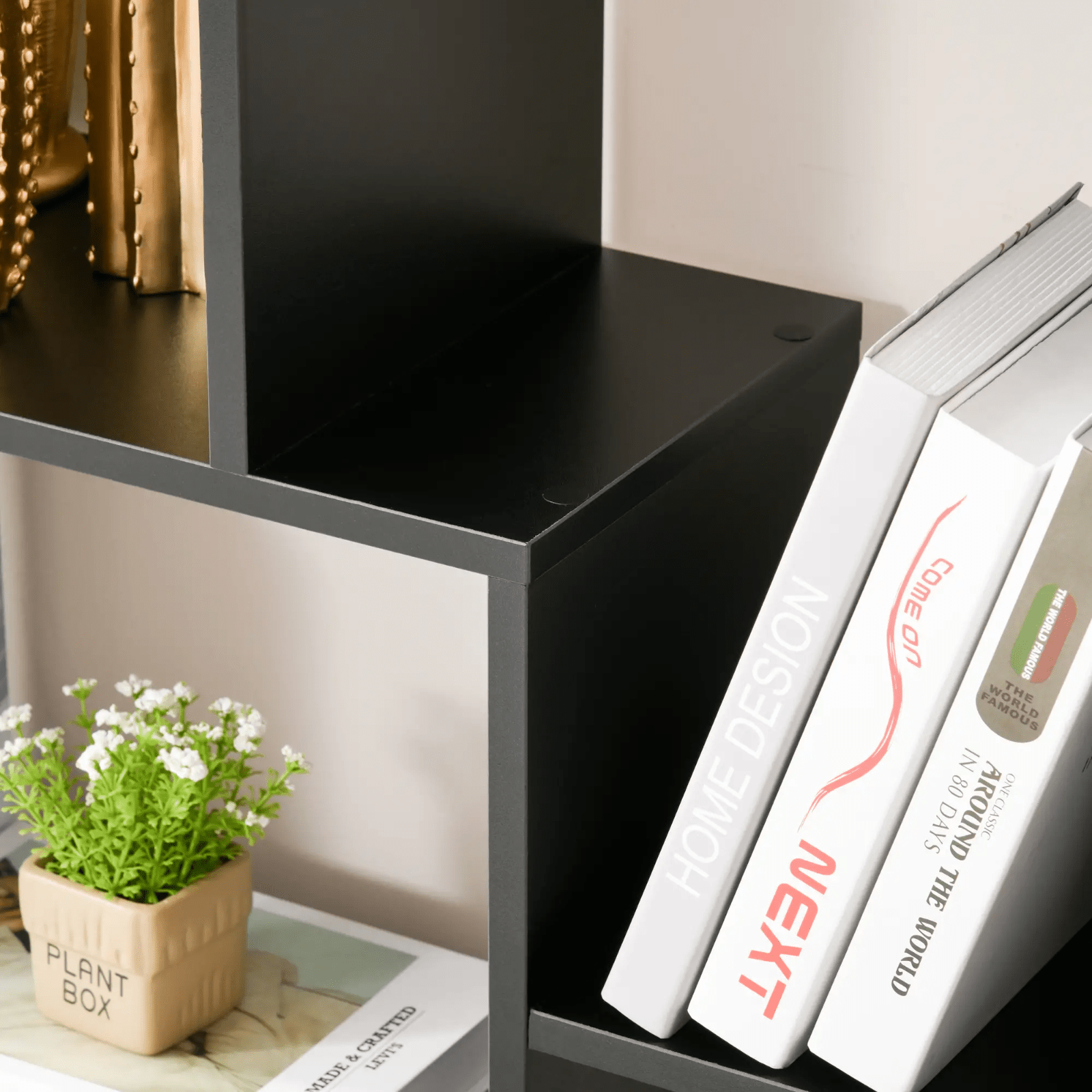 Large Wooden Bookcase Room Divider Tall Bookshelf Storage Display Shelving Unit - Home and Garden Furniture Shop - rustic - furniture