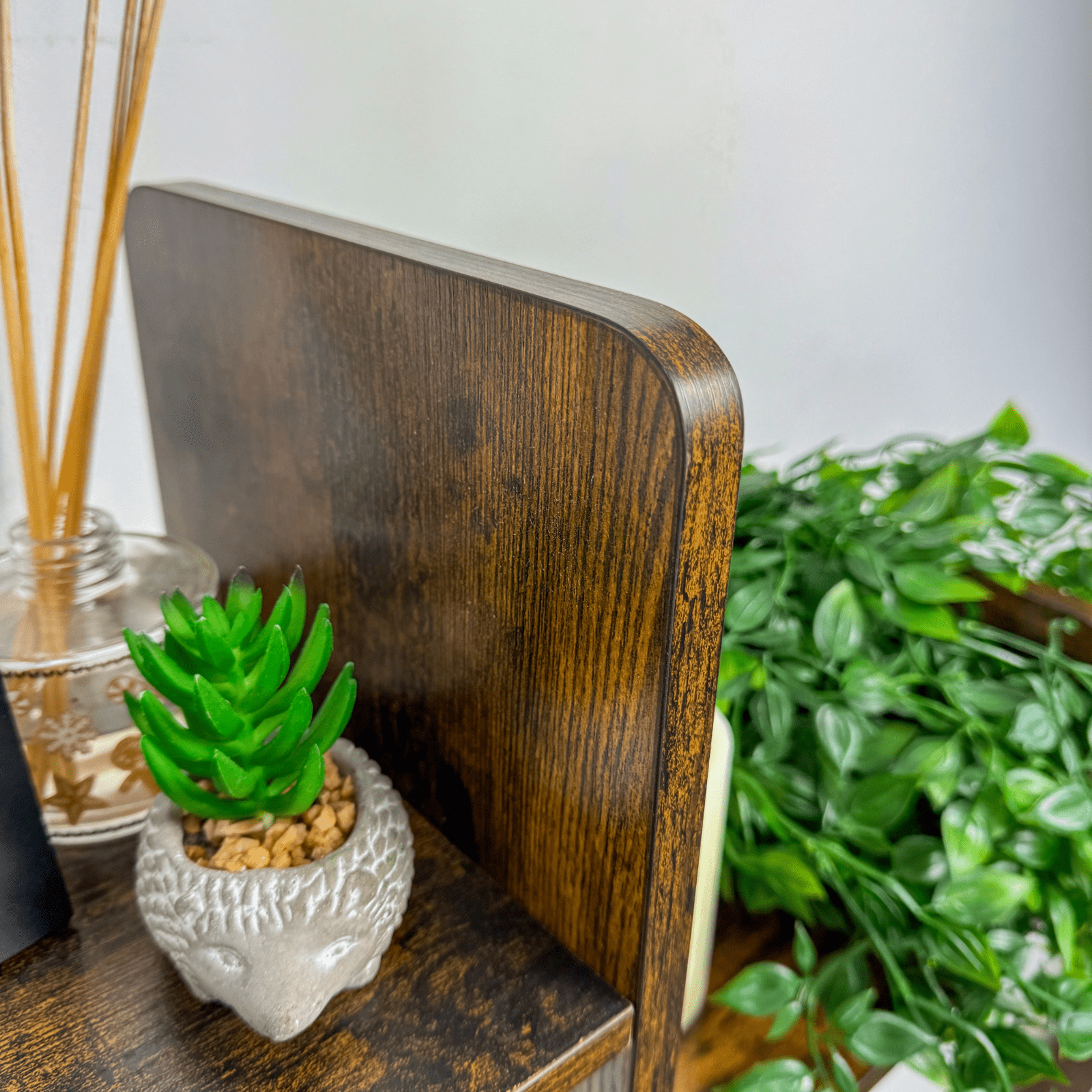 Large Wooden Bookcase Rustic Bookshelf Unique Shelving Unit Retro Display Stand - Home and Garden Furniture Shop - rustic - furniture