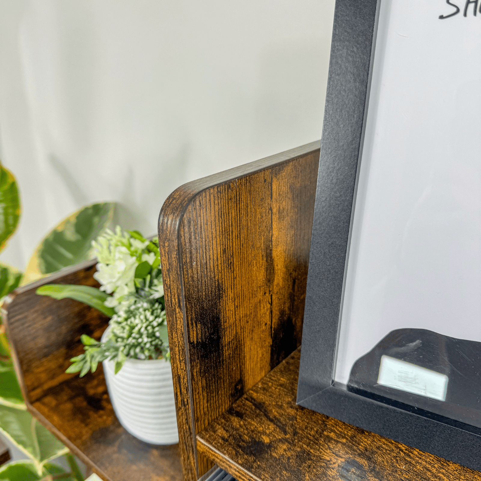 Large Wooden Bookcase Rustic Bookshelf Unique Shelving Unit Retro Display Stand - Home and Garden Furniture Shop - rustic - furniture