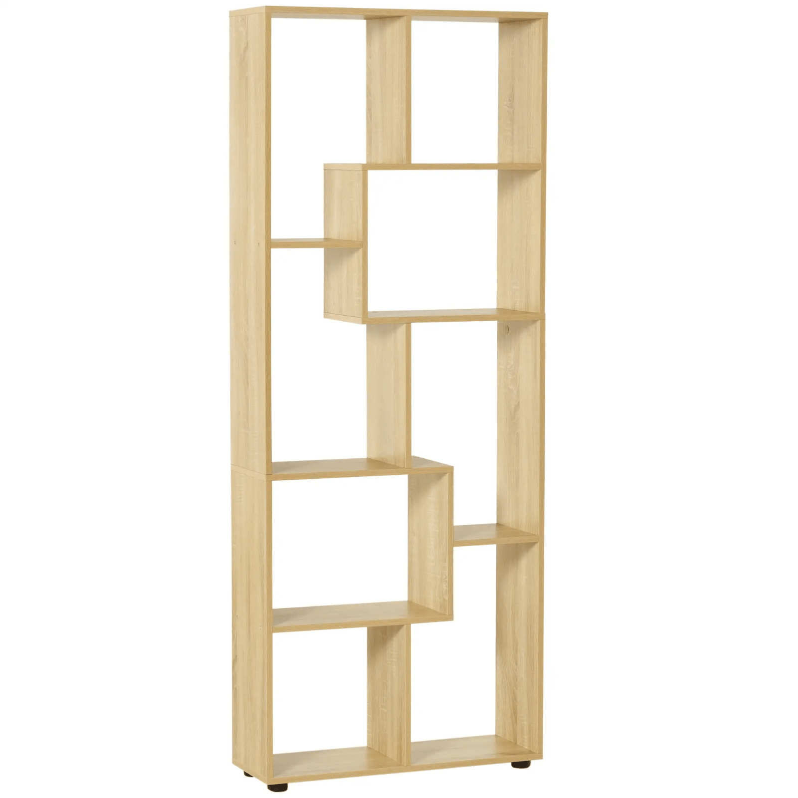 Large Wooden Bookcase Tall Bookshelf Storage Display Unit Shelf Room Divider Oak - Home and Garden Furniture Shop - #rustic - furniture#