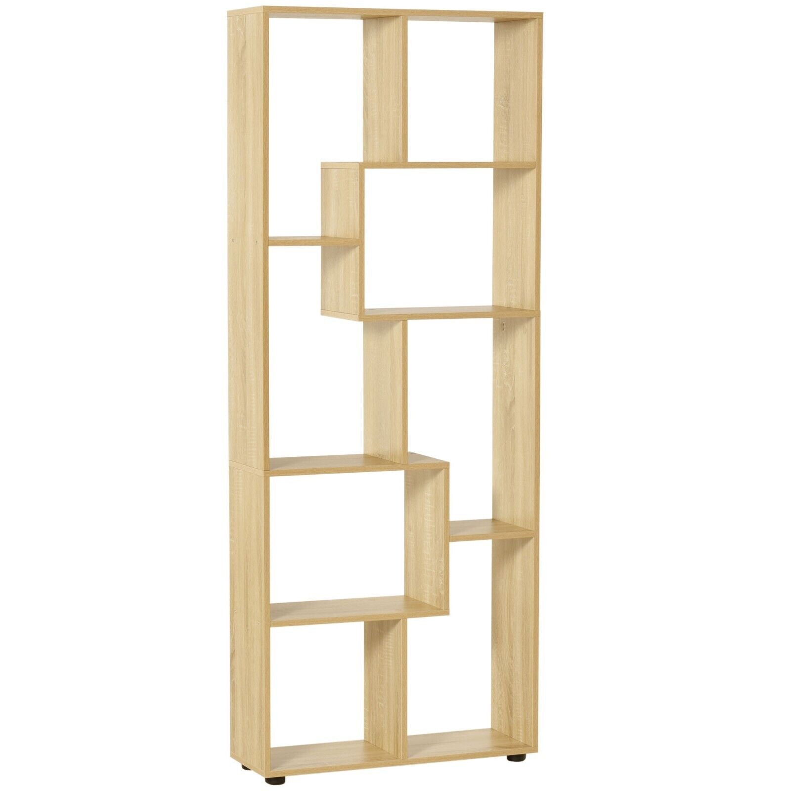 Large Wooden Bookcase Tall Bookshelf Storage Display Unit Shelf Room Divider Oak - Home and Garden Furniture Shop - #rustic - furniture#