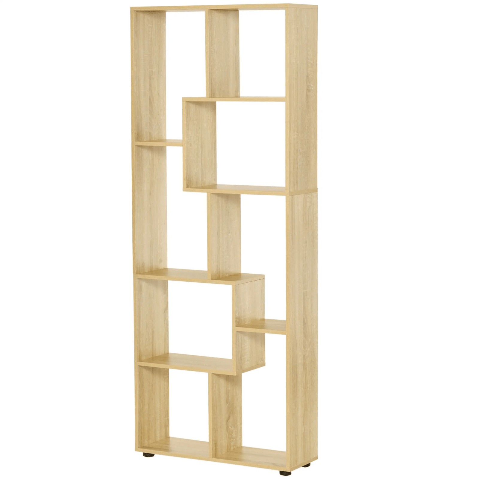 Large Wooden Bookcase Tall Bookshelf Storage Display Unit Shelf Room Divider Oak - Home and Garden Furniture Shop - #rustic - furniture#