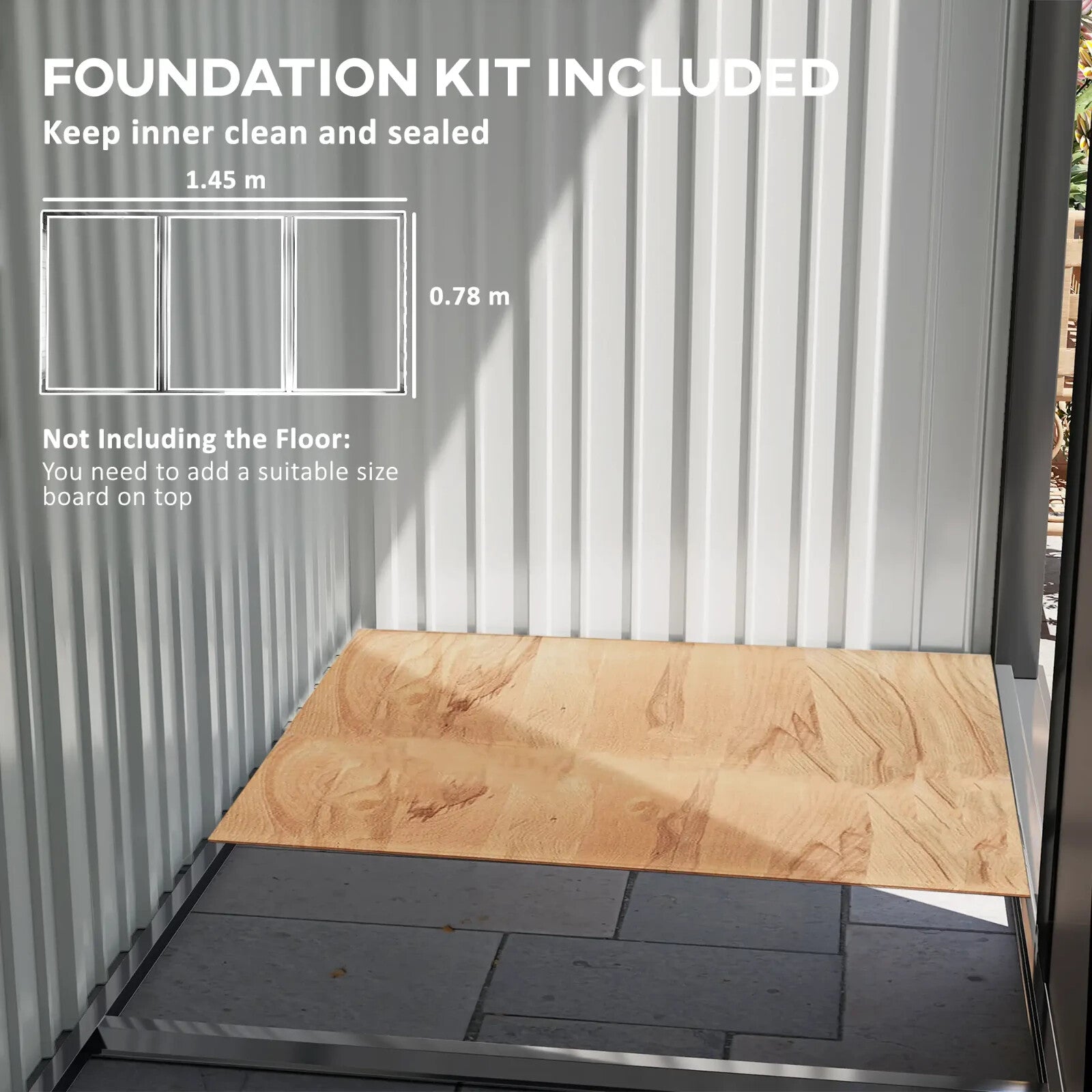 Lean to Steel Garden Storage Shed for Bike Tool 5 x 3ft Brown Small Outdoor Shed - Home and Garden Furniture Shop - rustic - furniture