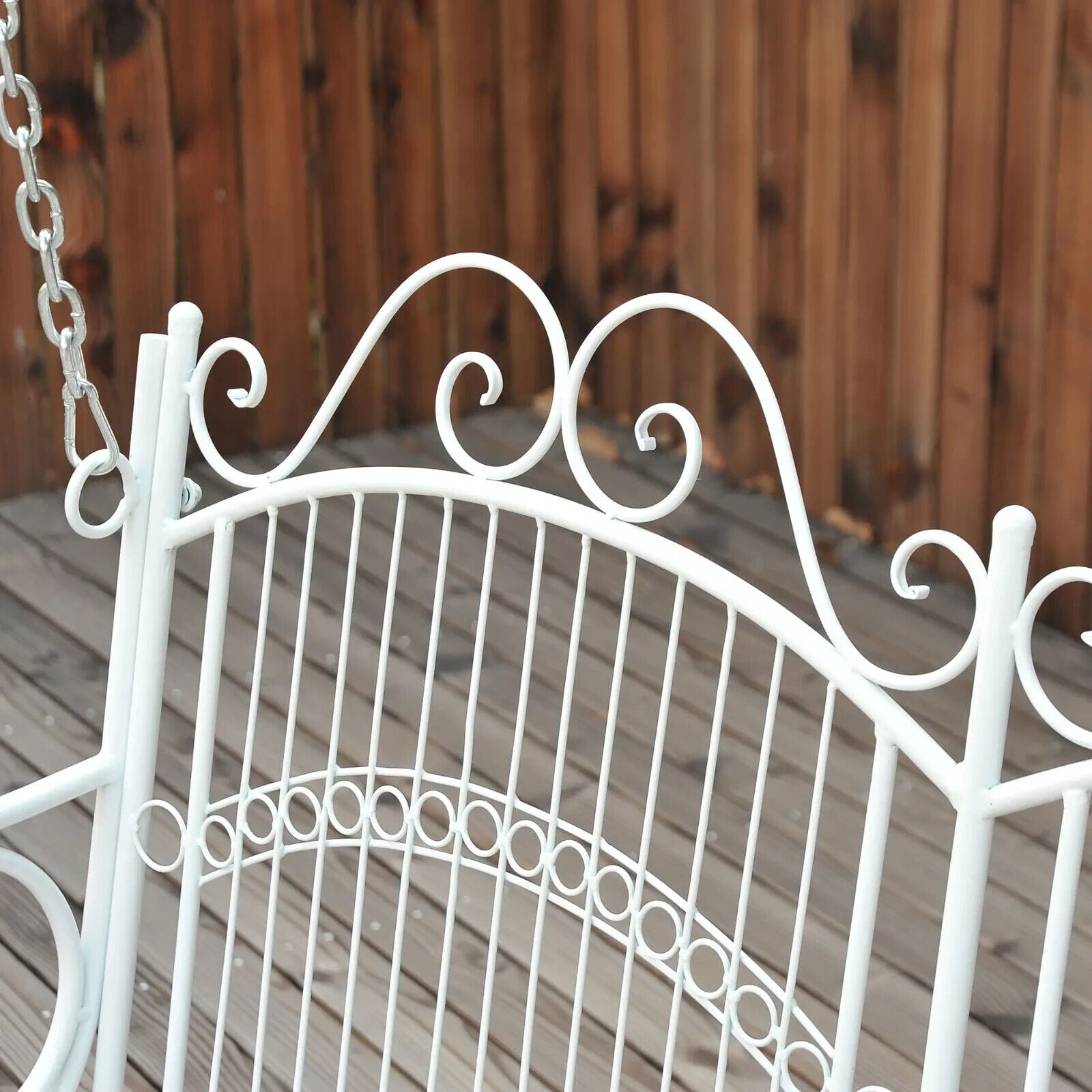 Metal 2 Seater Outdoor Garden Swing Bench Patio Hanging Chair for Relaxing - Home and Garden Furniture Shop - #rustic - furniture#