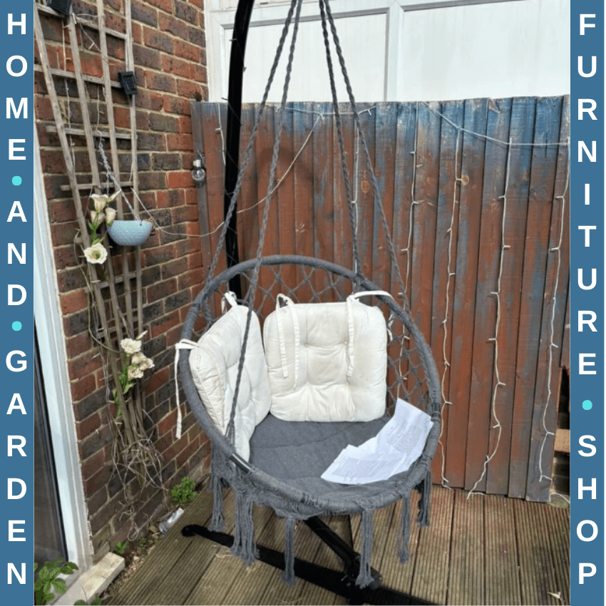 Metal C - Stand for Hammock Chair Swing w/ Heavy Duty Frame for Indoor and Outdoor - Home and Garden Furniture Shop - rustic - furniture