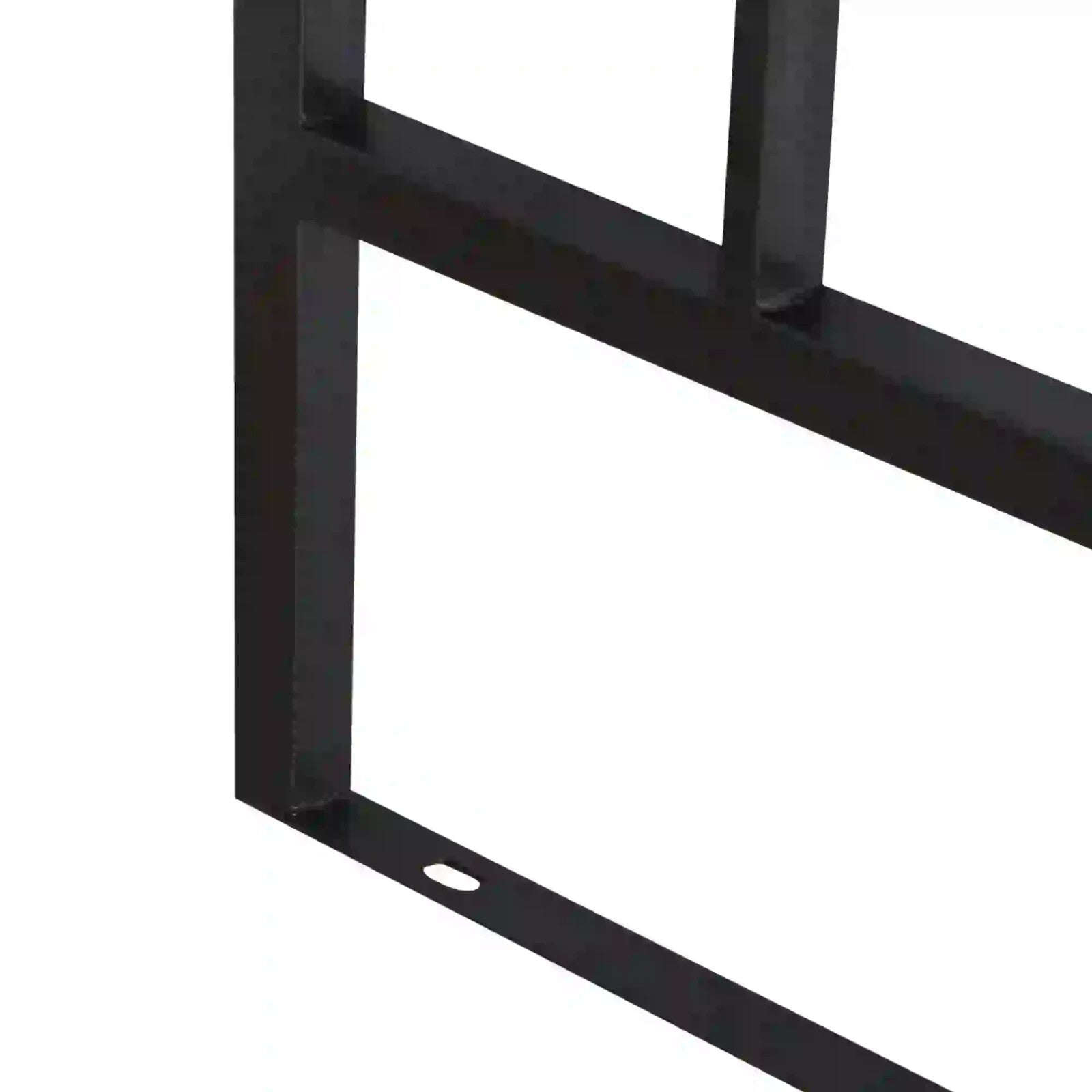 Metal Garden Bench 2 Seater Outdoor Chair Arbour Arch Pergola Black Frame Bench - Home and Garden Furniture Shop - rustic - furniture