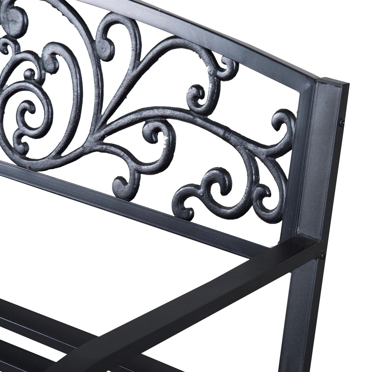 Metal Garden Bench 2 Seater Porch Patio Park Chair Seat Outdoor Vintage Design - Home and Garden Furniture Shop - #rustic - furniture#