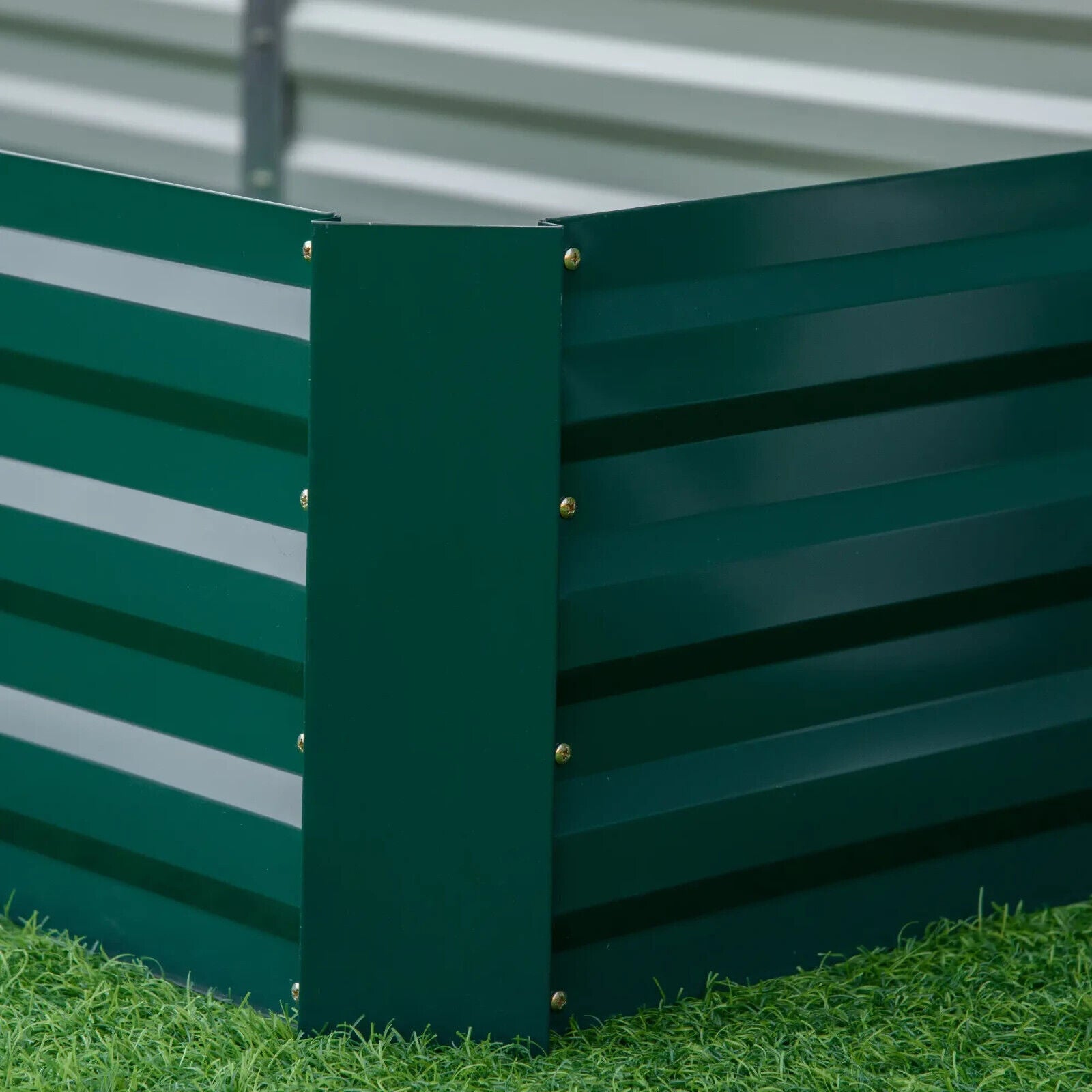 Metal Raised Garden Bed Planter Box 241x90.5x30cm for Flower Herbs Outdoor Green - Home and Garden Furniture Shop - #rustic - furniture#