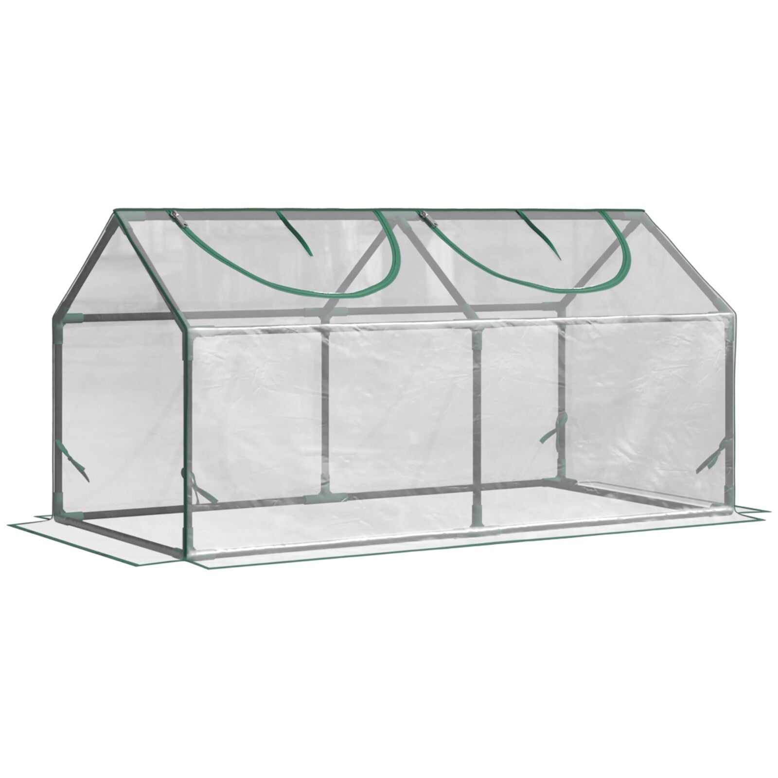 Mini Greenhouse Portable Garden Planter with Zipper 120x60x60 for Flowers Veg - Home and Garden Furniture Shop - rustic - furniture
