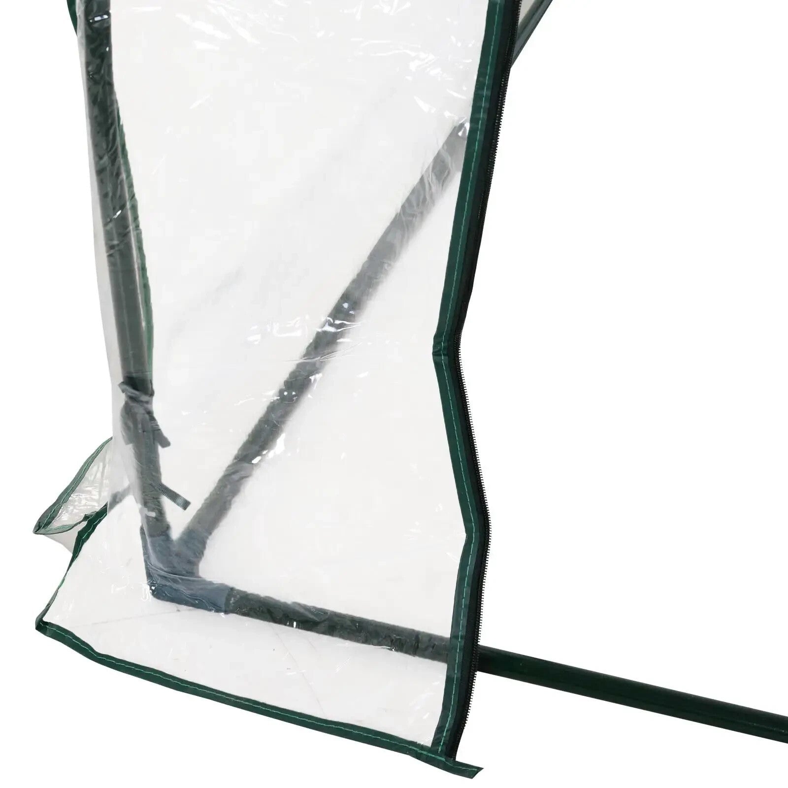 Mini Polytunnel Greenhouse Portable Water Resistant w/ Zipped Doors Transparent - Home and Garden Furniture Shop - rustic - furniture