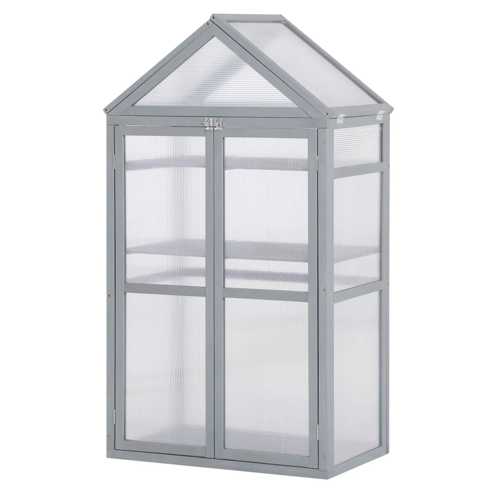 Mini Wooden Greenhouse Grow House for Plants with PC Board 80x47x138cm Outdoor - Home and Garden Furniture Shop - rustic - furniture