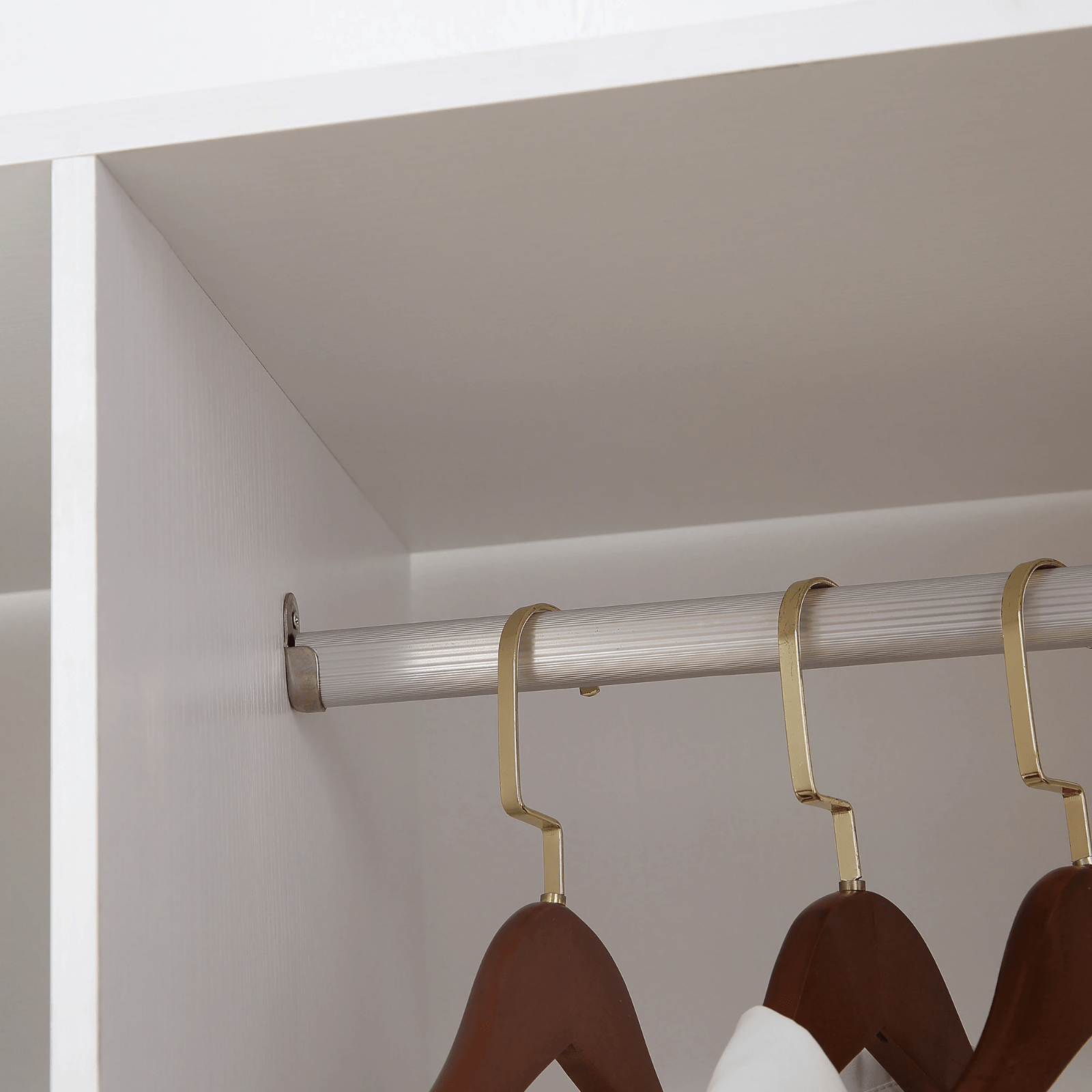 Mobile Open Wardrobe Clothes Hanging Rail Storage Shelves Metal Rail on 6 Wheels - Home and Garden Furniture Shop - rustic - furniture