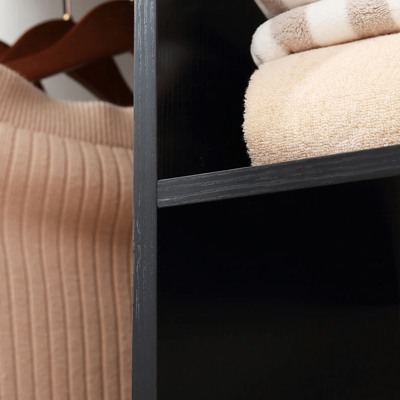 Mobile Open Wardrobe Clothes Hanging Rail Storage Shelves Metal Rail on 6 Wheels - Home and Garden Furniture Shop - rustic - furniture