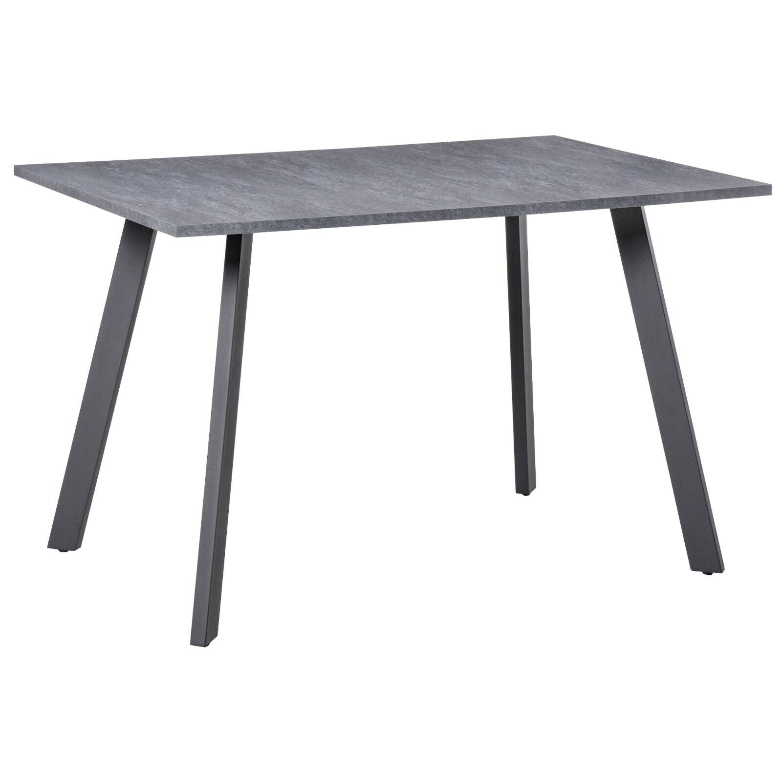 Modern Grey Dining Room Table Metal Legs Strong Leg Kitchen Breakfast Table Desk - Home and Garden Furniture Shop - #rustic - furniture#