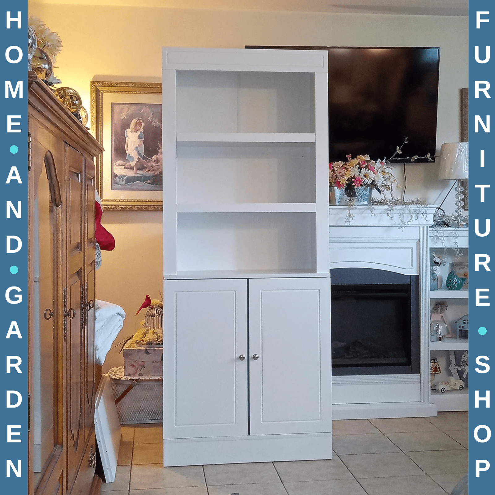 Modern Kitchen Larder Cupboard Pantry Storage Cabinet Adjustable Shelves White - Home and Garden Furniture Shop - #rustic - furniture#