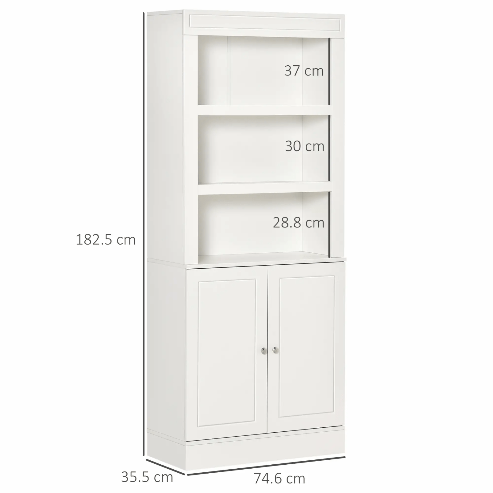 Modern Kitchen Larder Cupboard Pantry Storage Cabinet Adjustable Shelves White - Home and Garden Furniture Shop - #rustic - furniture#