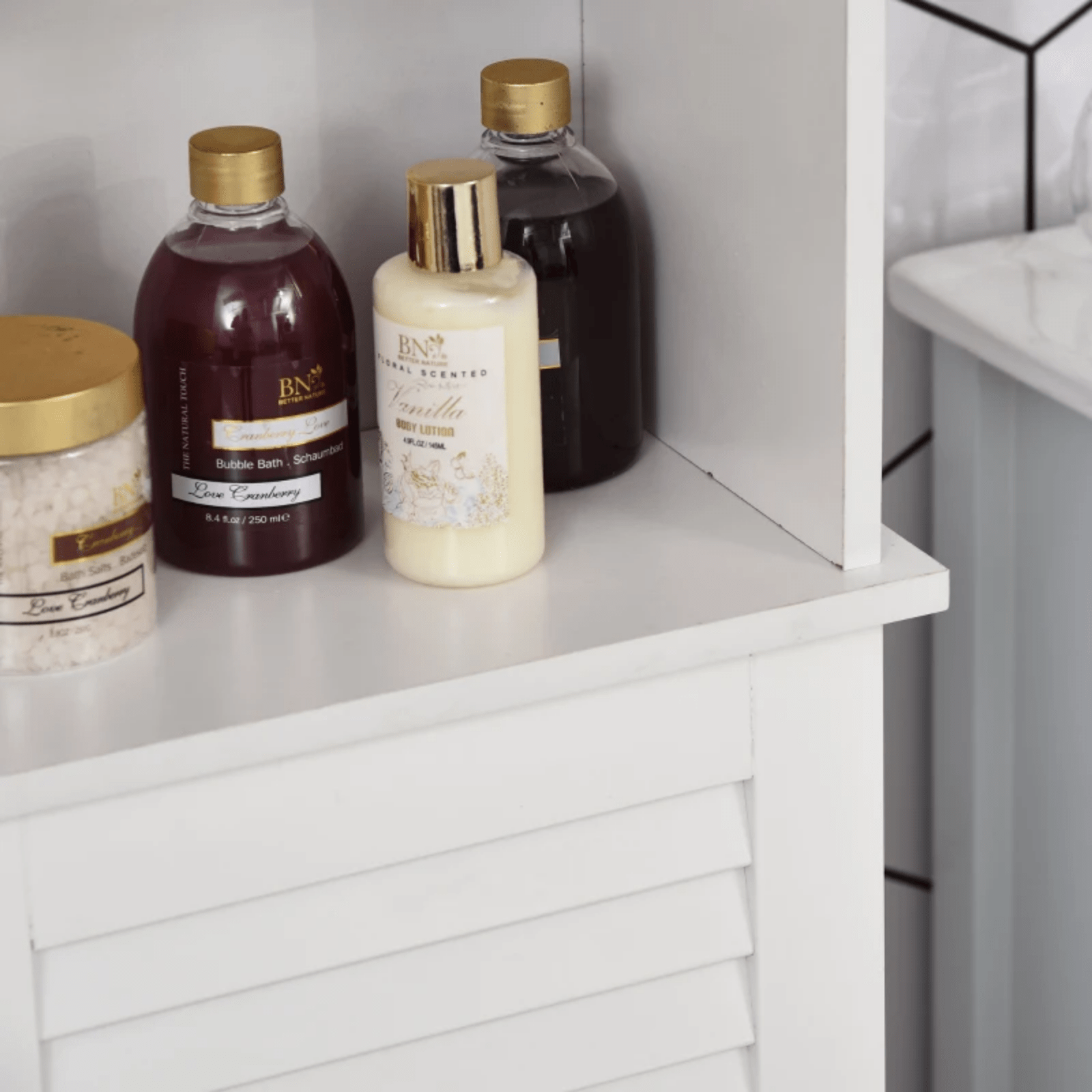 Modern Tall Bathroom Cabinet Storage Unit Slim Tallboy Cupboard Door Shelves NEW - Home and Garden Furniture Shop - rustic - furniture