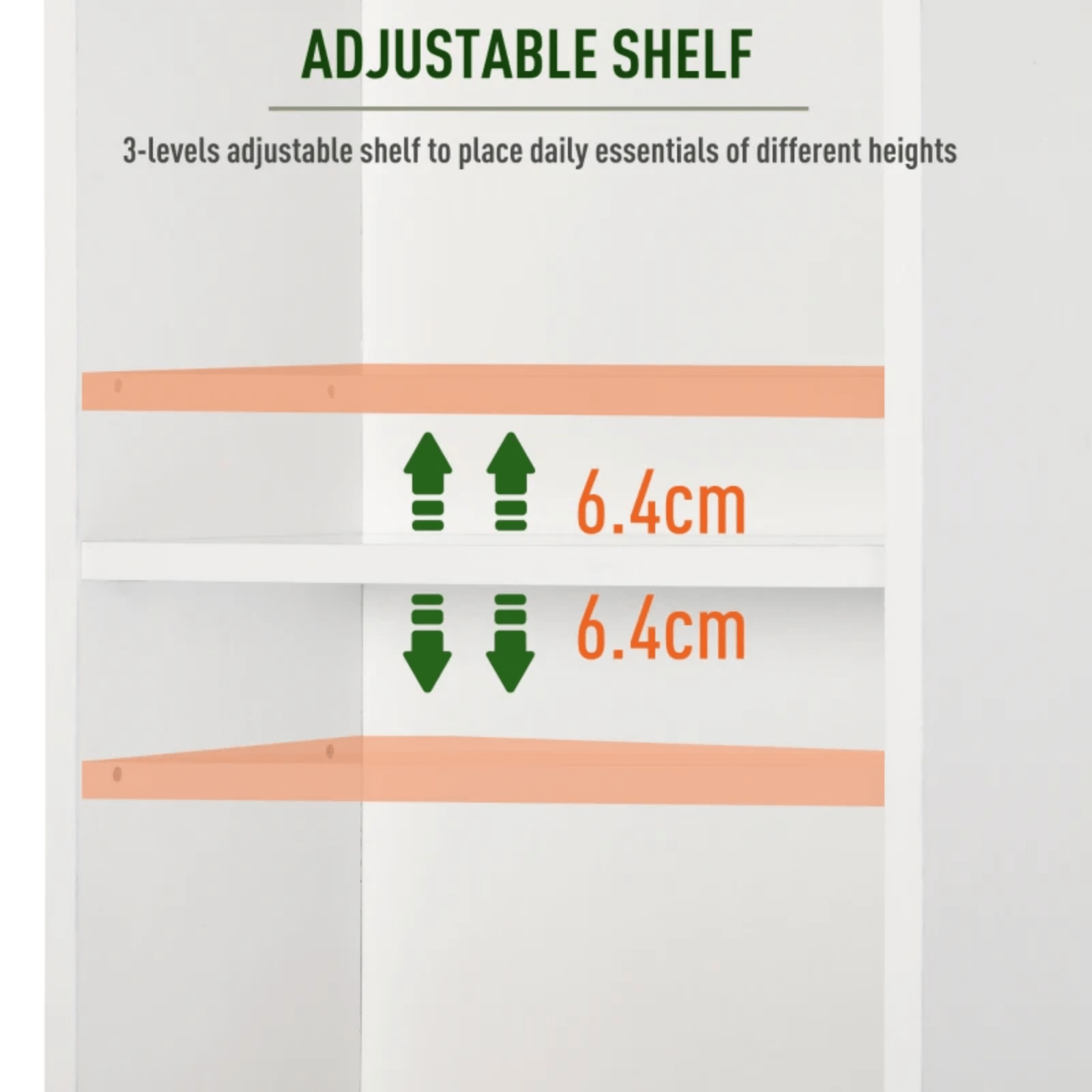 Modern Tall Bathroom Cabinet Storage Unit Slim Tallboy Cupboard Door Shelves NEW - Home and Garden Furniture Shop - rustic - furniture