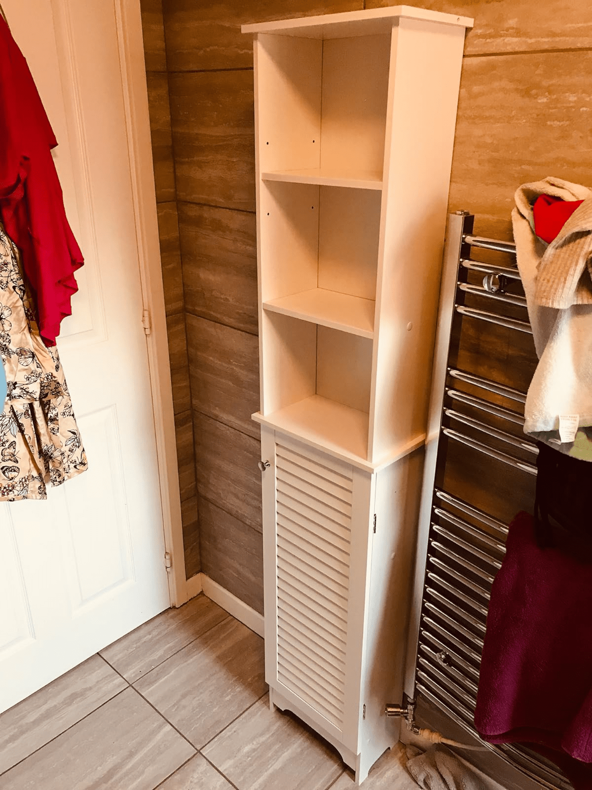 Modern Tall Bathroom Cabinet Storage Unit Slim Tallboy Cupboard Door Shelves NEW - Home and Garden Furniture Shop - rustic - furniture