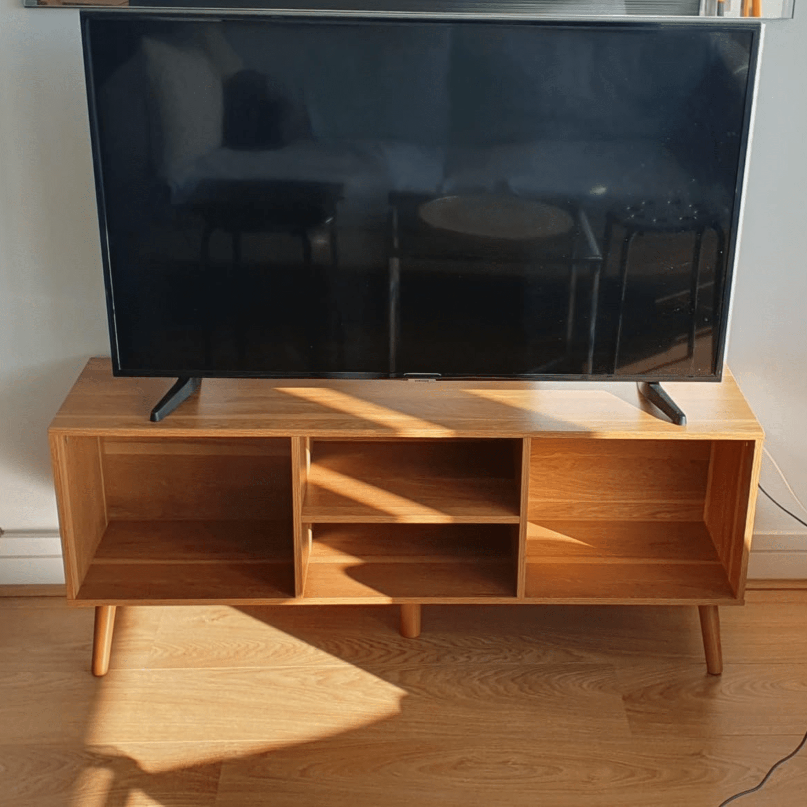 Modern Wooden TV Cabinet Stand Media Unit Retro TV Cube Storage Drawers Shelves - Home and Garden Furniture Shop - rustic - furniture