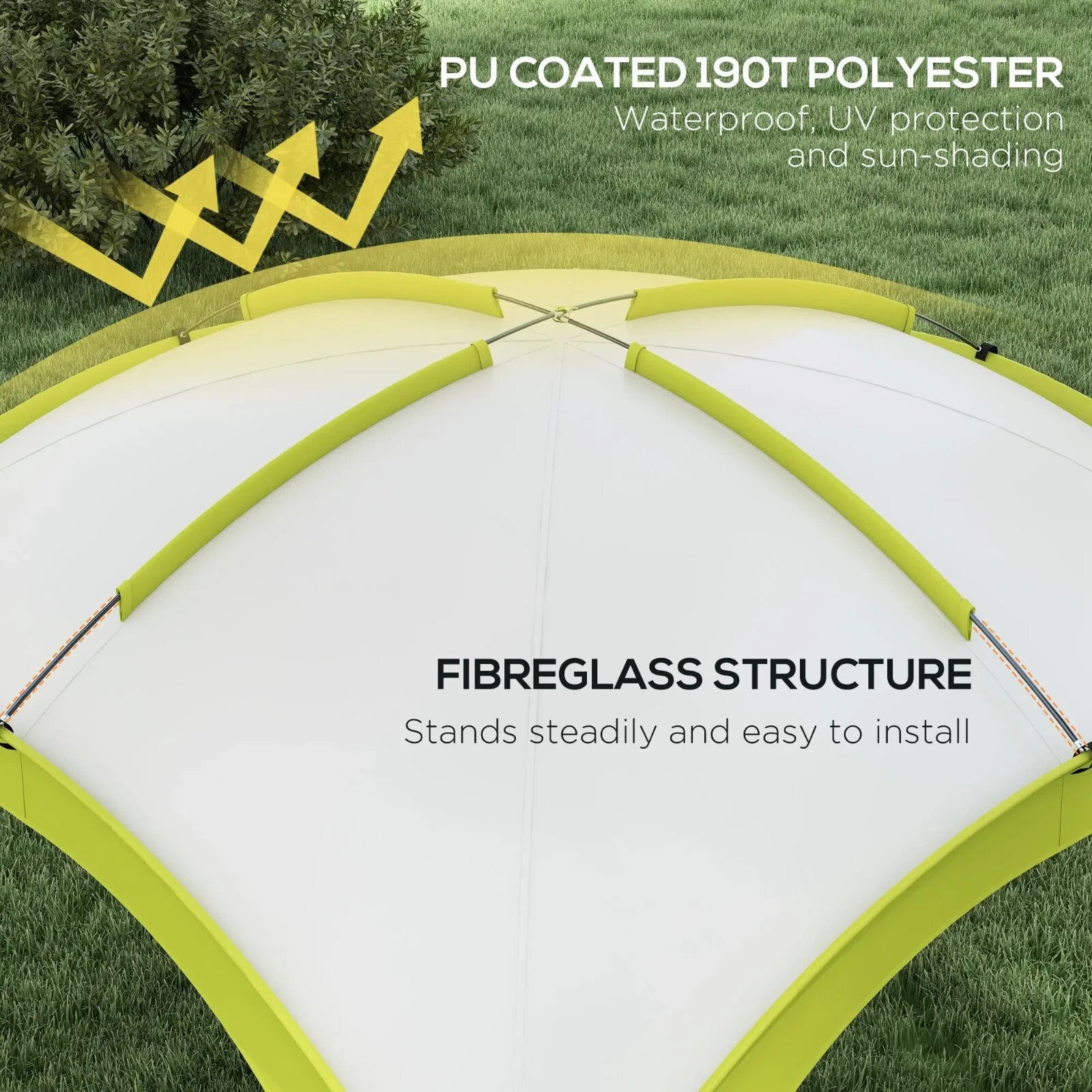 Outdoor Gazebo Event Shelter Party Tent for Garden Green Camping Canopy Gazebo - Home and Garden Furniture Shop - rustic - furniture