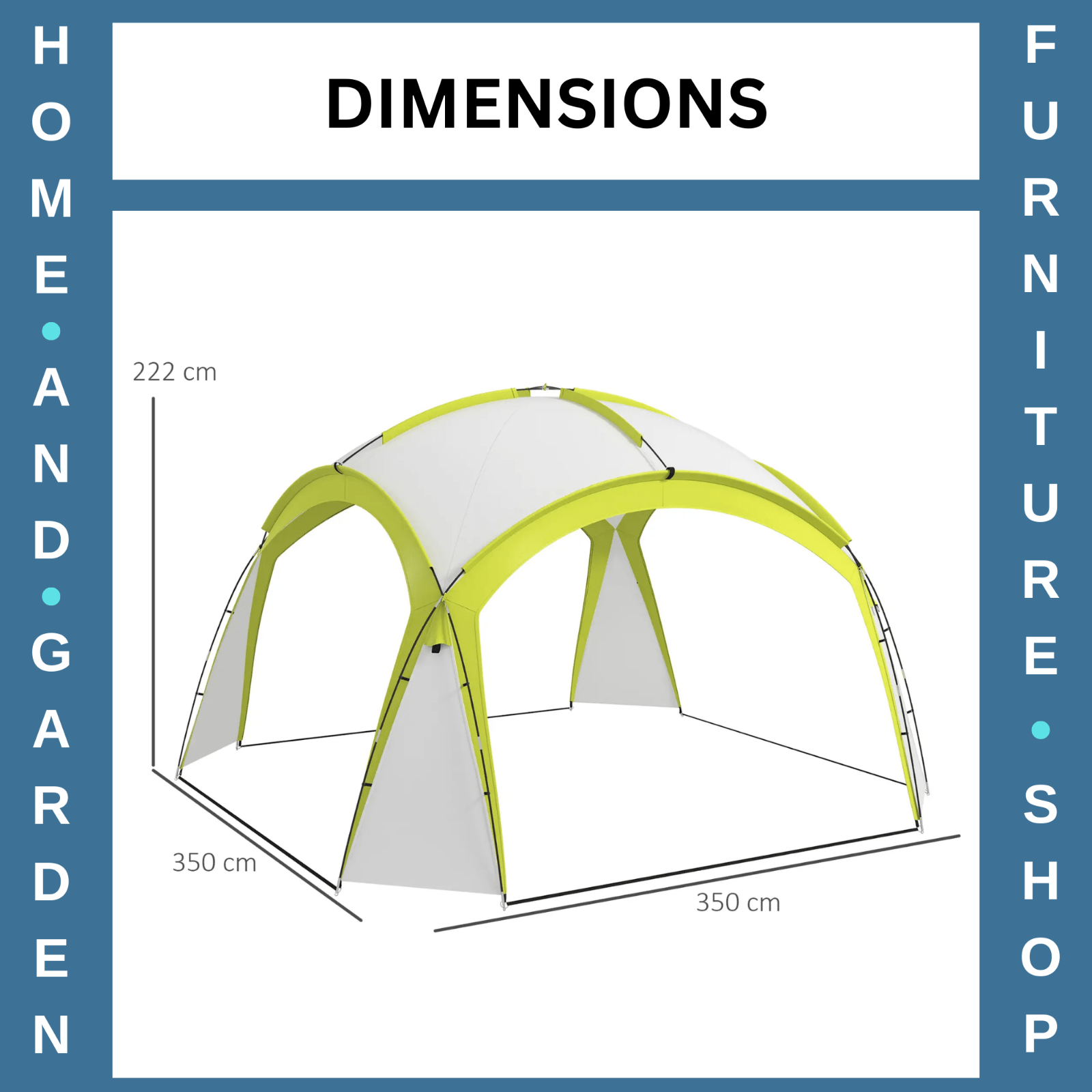 Outdoor Gazebo Event Shelter Party Tent for Garden Green Camping Canopy Gazebo - Home and Garden Furniture Shop - #rustic - furniture#