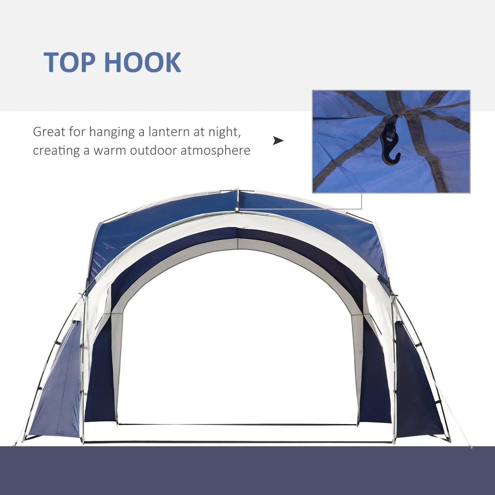 Outdoor Gazebo Shelter Event Party Tent for Camping or Garden Use 3.5m x 3.5m - Home and Garden Furniture Shop - rustic - furniture