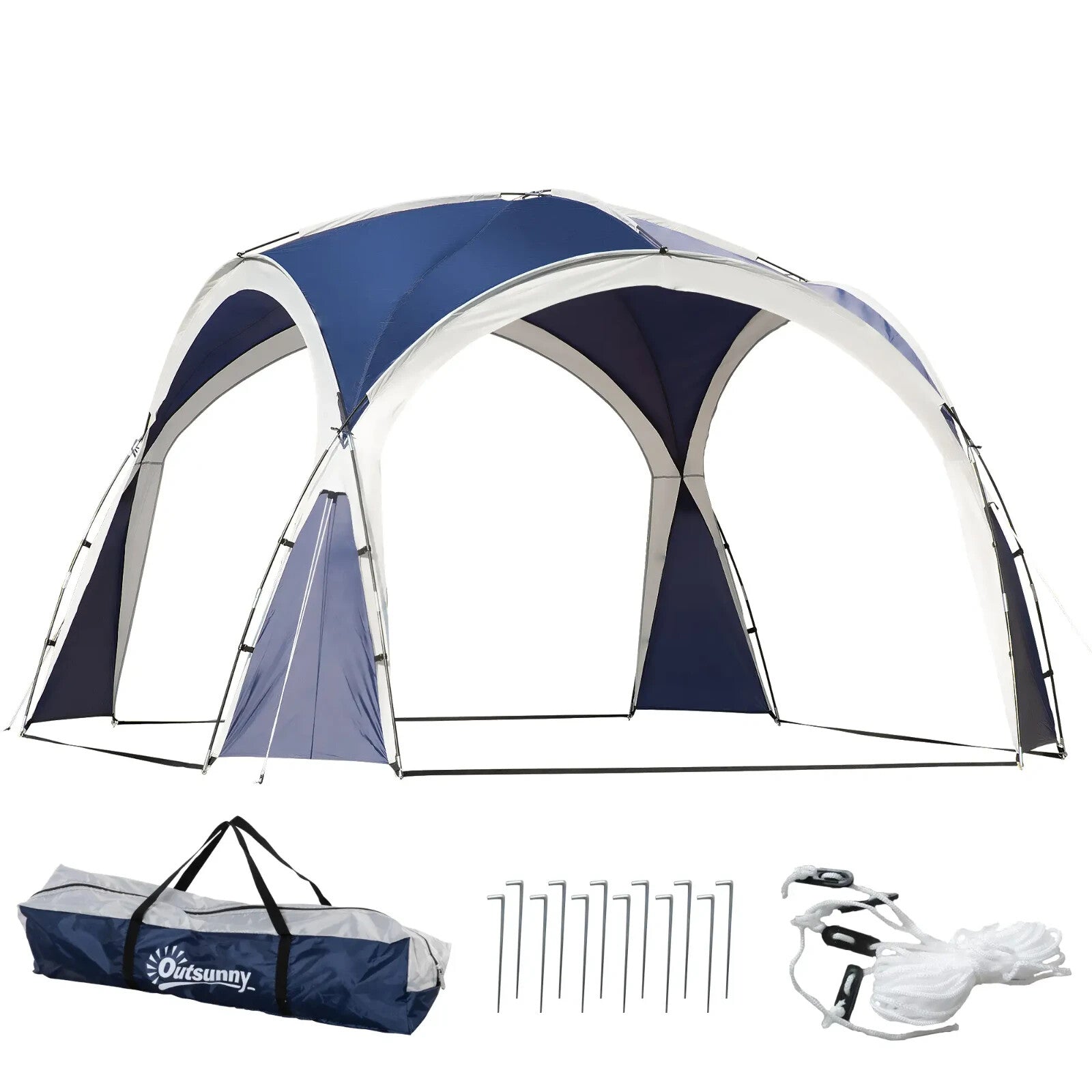 Outdoor Gazebo Shelter Event Party Tent for Camping or Garden Use 3.5m x 3.5m - Home and Garden Furniture Shop - rustic - furniture