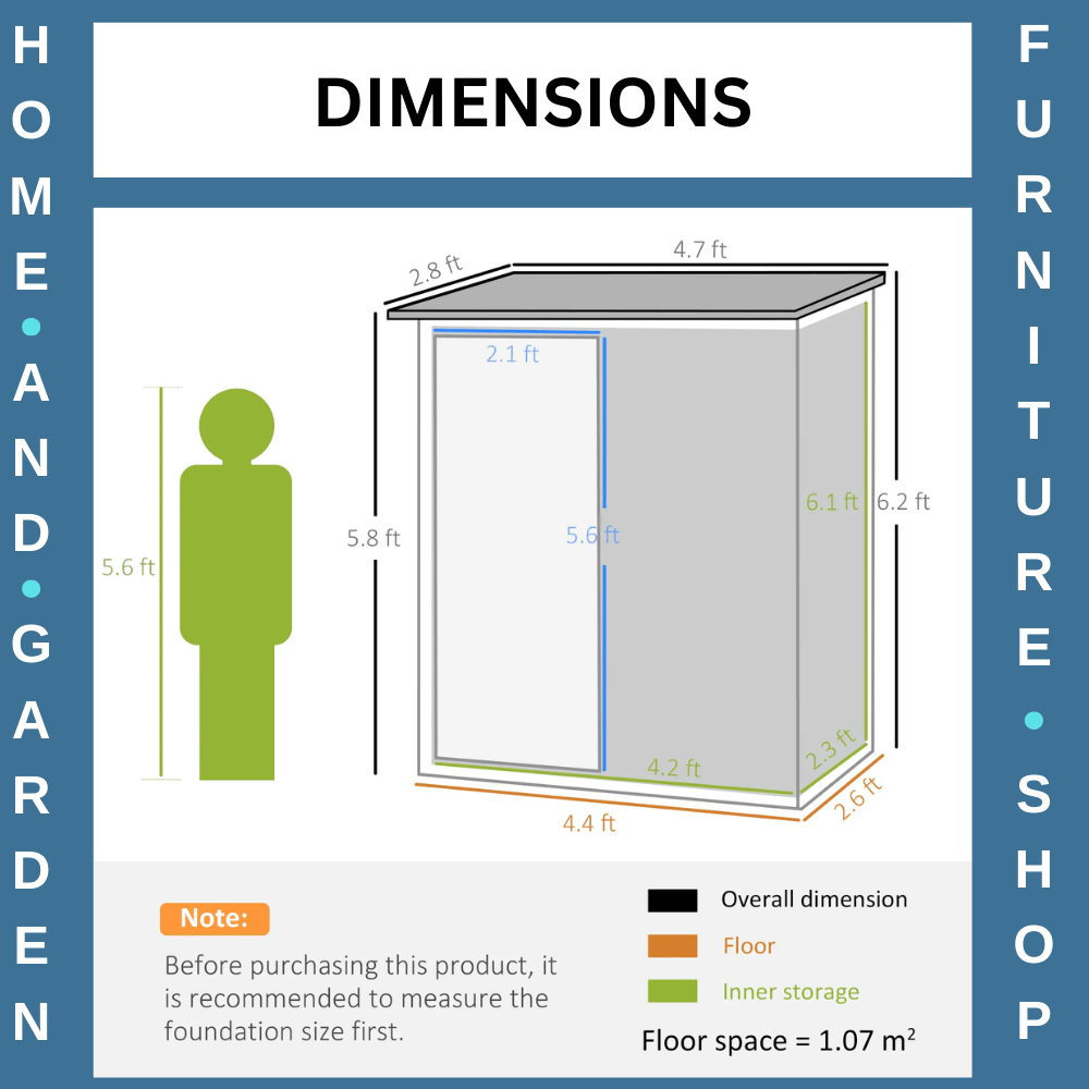 Outdoor Steel Storage Shed Garden Tool Shed with Lockable Door for Backyard Use - Home and Garden Furniture Shop - rustic - furniture