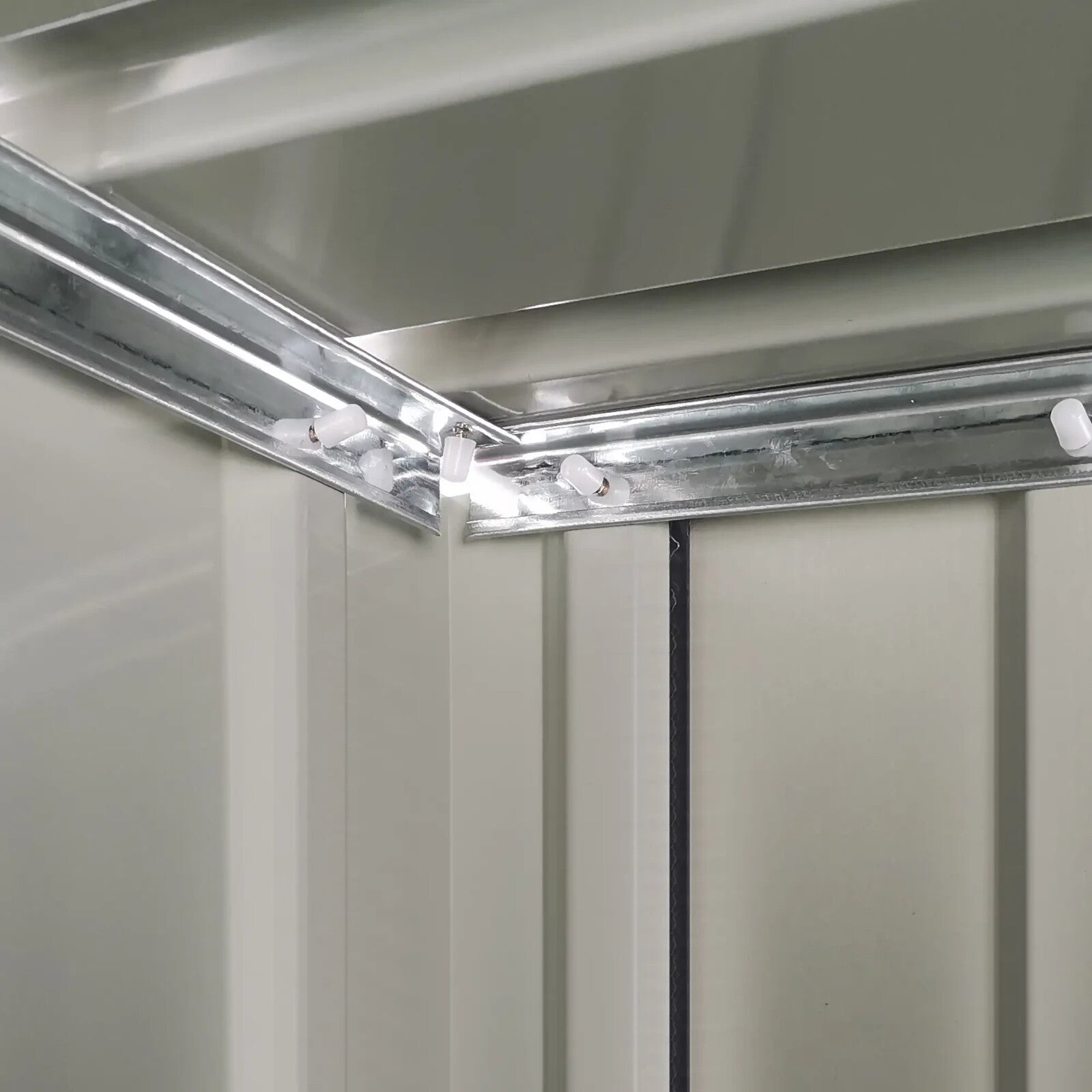 Outdoor Steel Storage Shed Garden Tool Shed with Lockable Door for Use Backyard - Home and Garden Furniture Shop - rustic - furniture